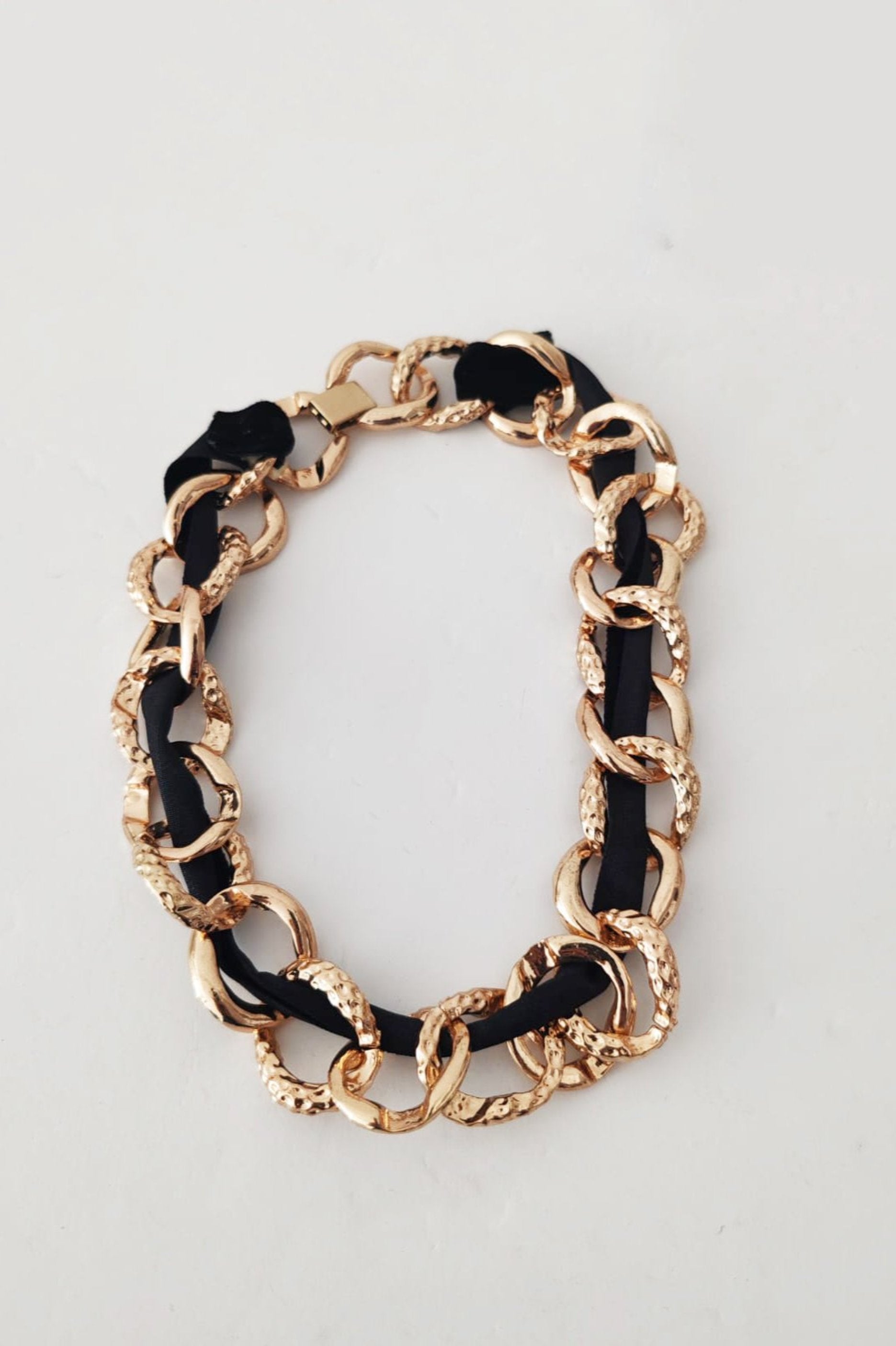 Black & Gold Chain Necklace