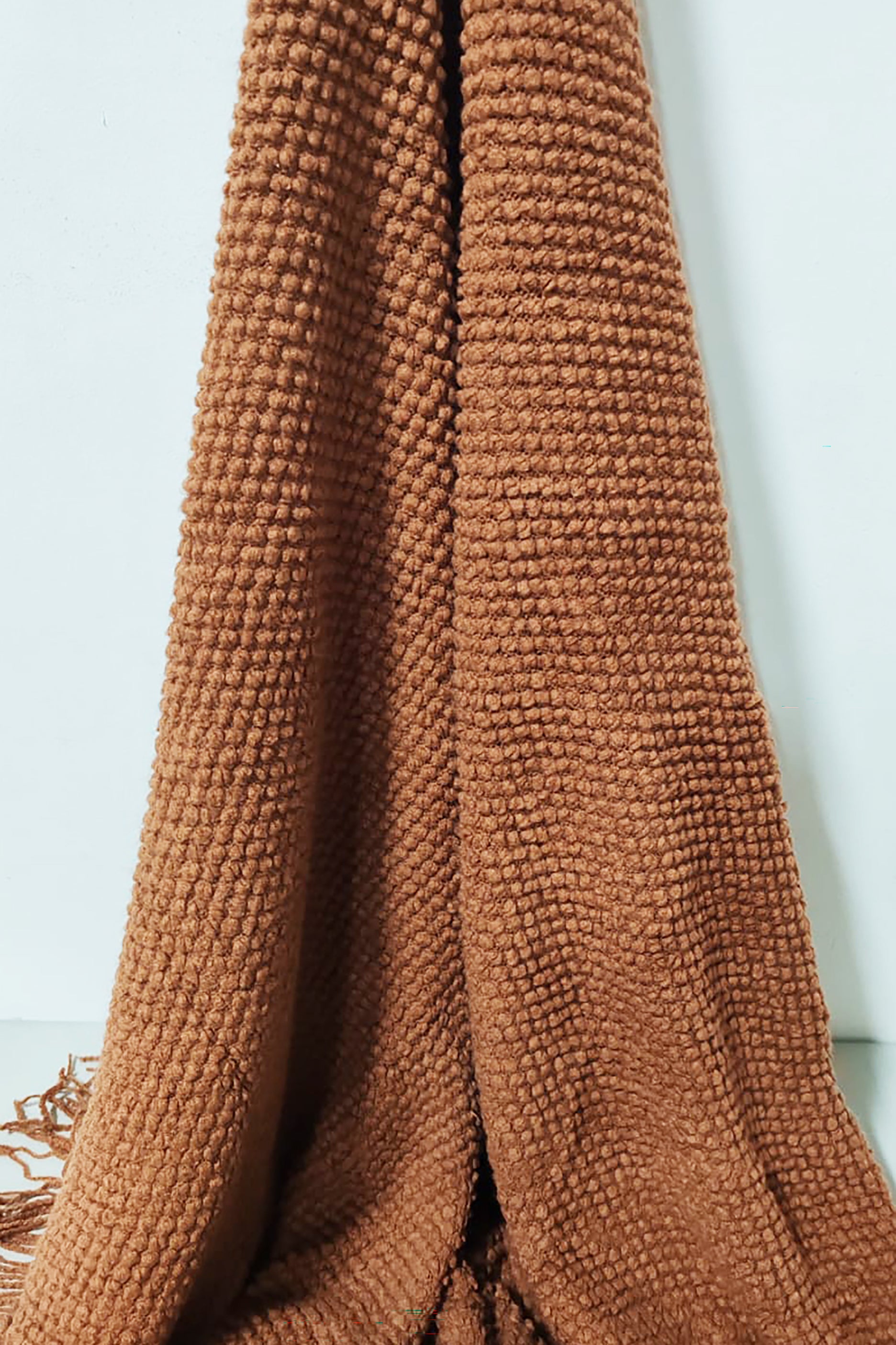 Brown Waffle Throw/Blanket