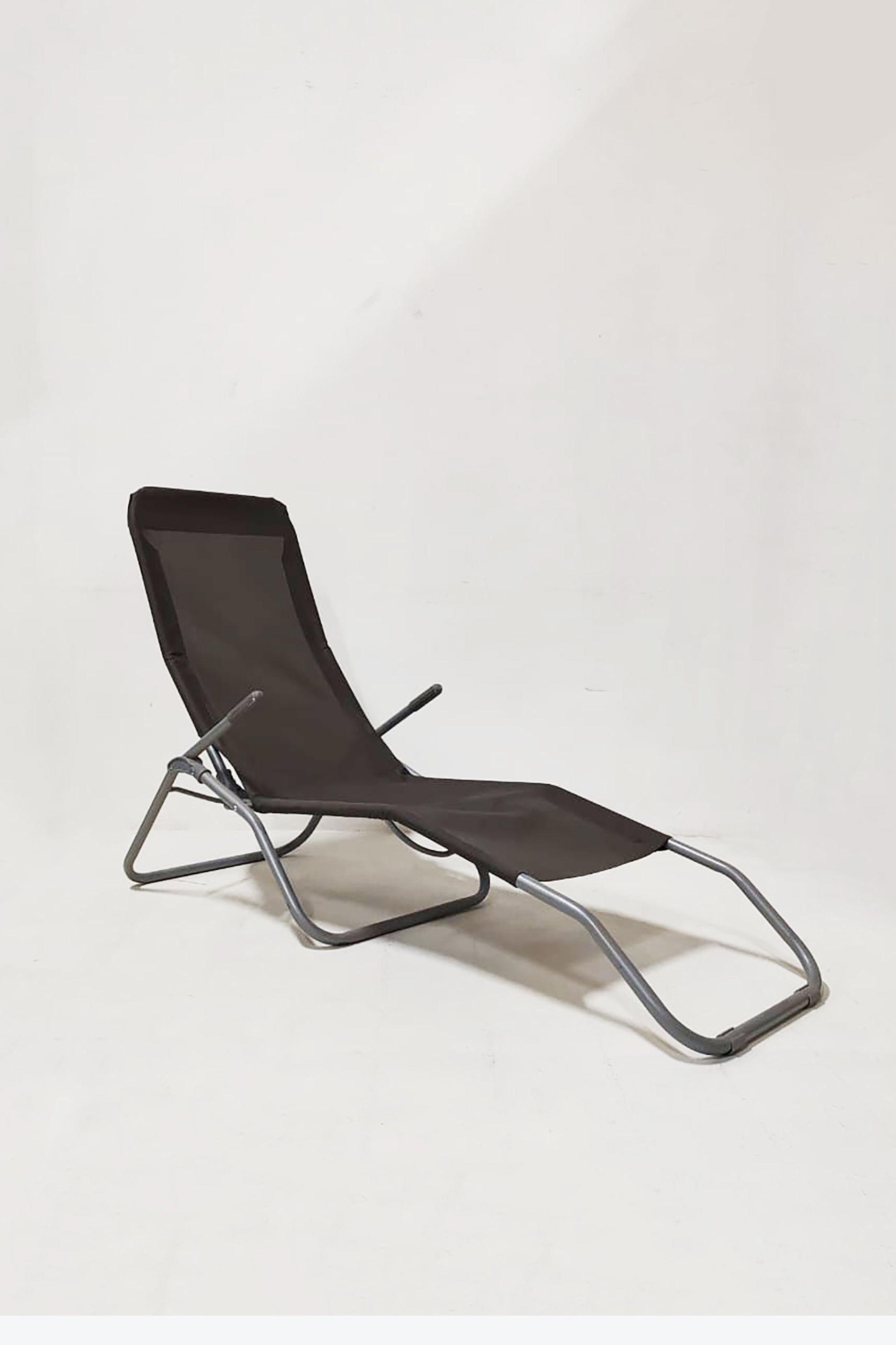 Black Folding Lounger (3pcs available)