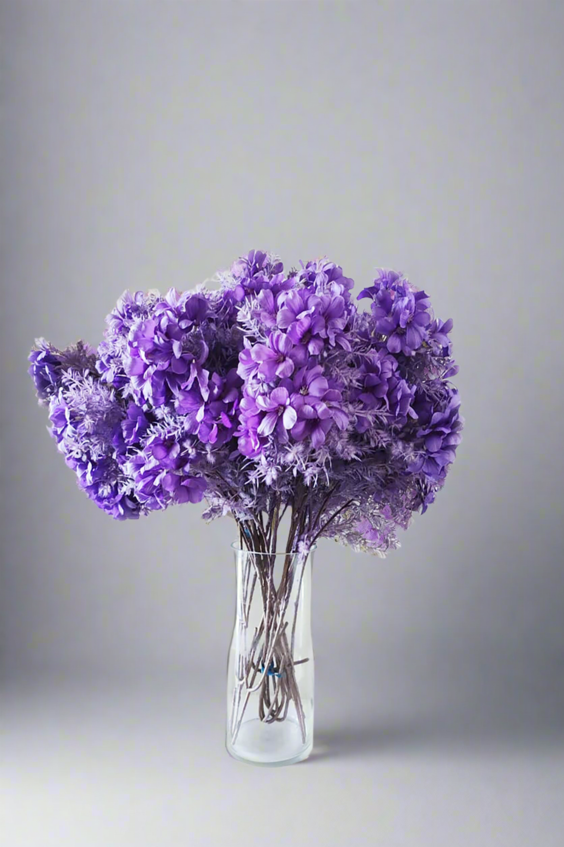 Purple fake flowers 6 (25pcs )