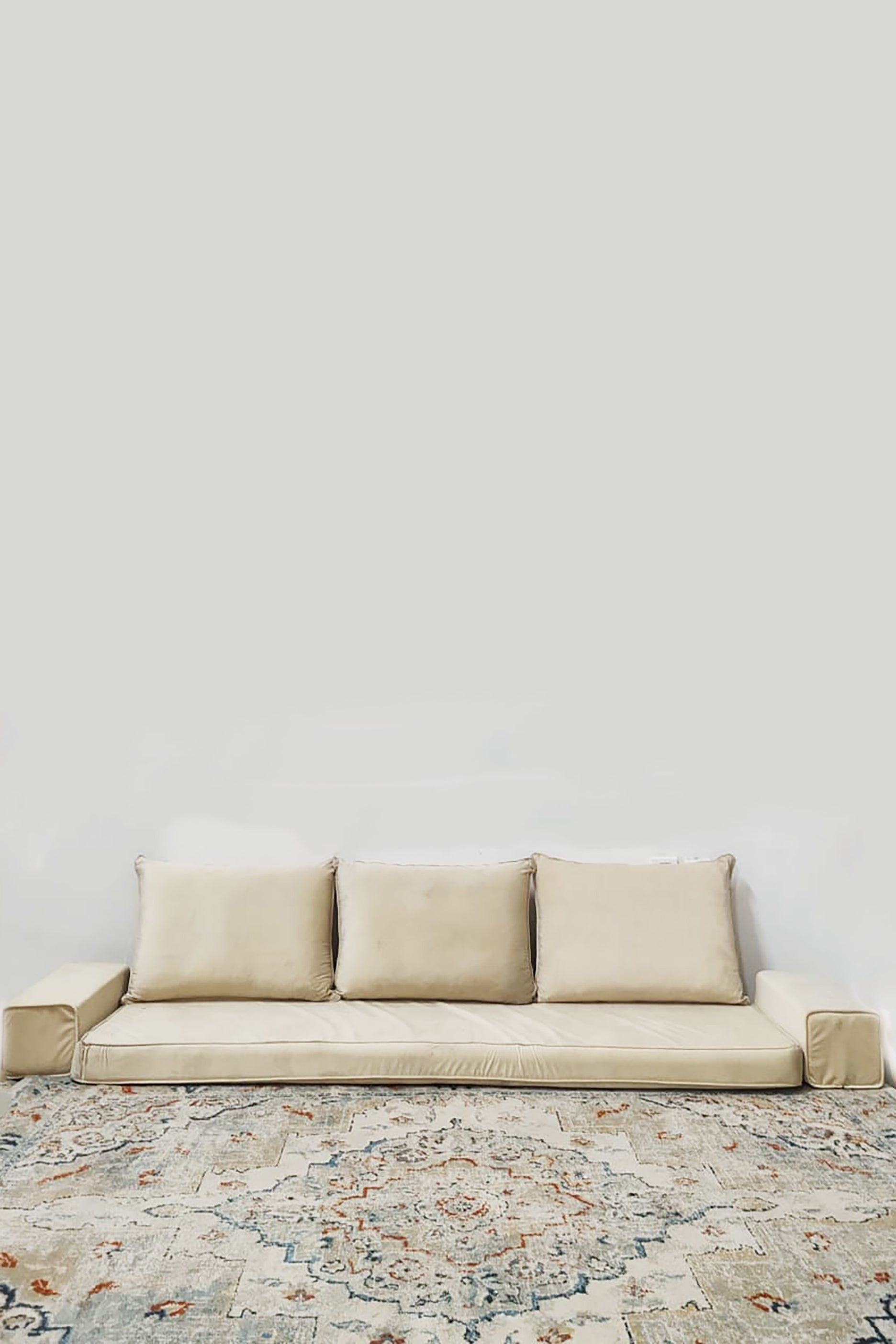 Beige Majlis Floor Sofa Set