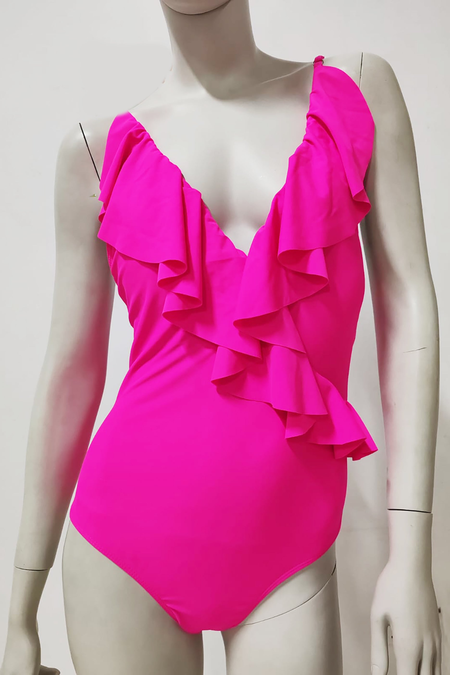 Pink Ruffle Swimsuit