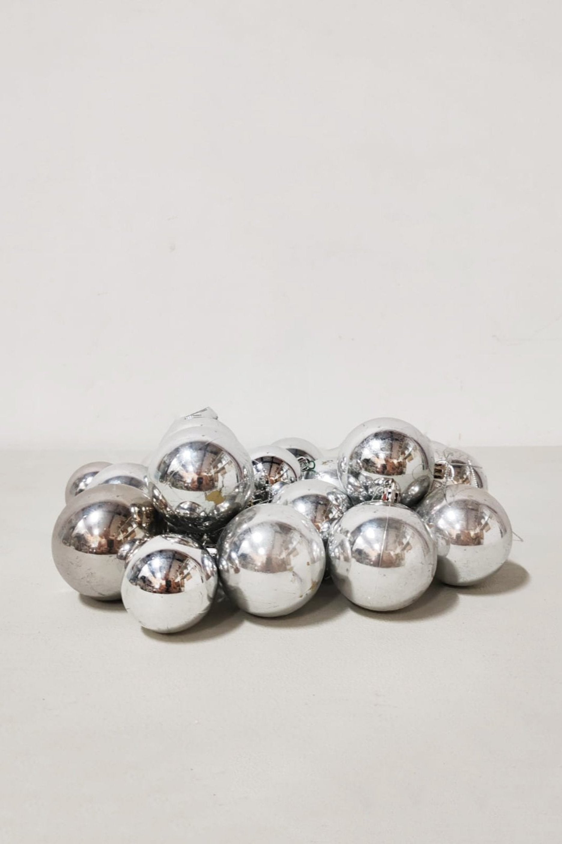 Silver Christmas Ornament Balls