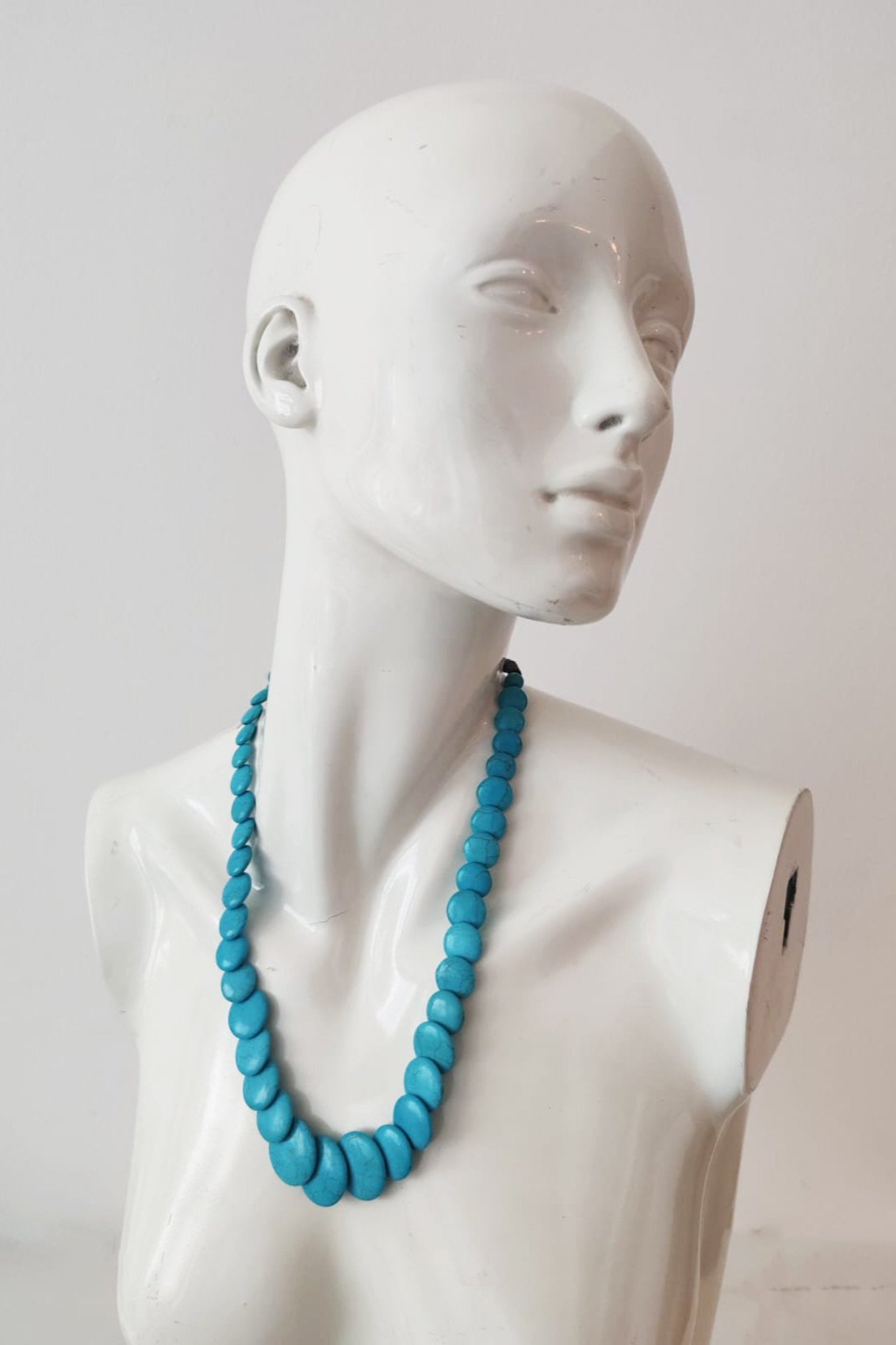 Blue Turquoise Necklace Set