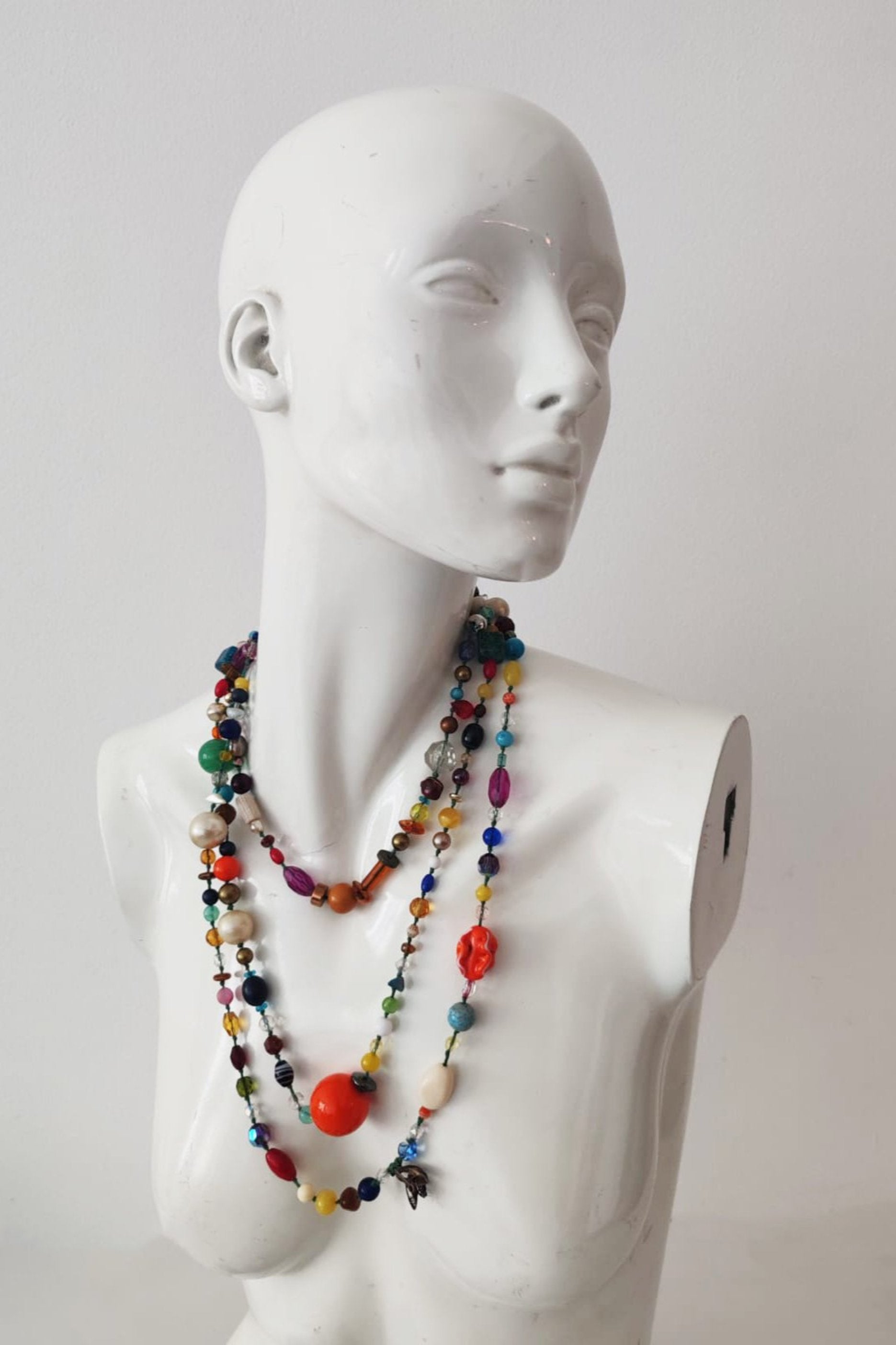 Multi-Color Beaded Necklace