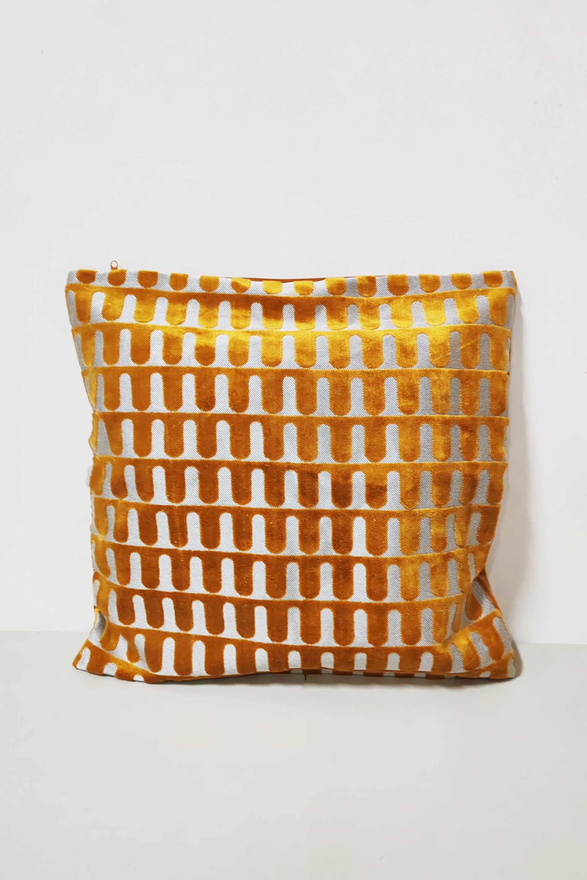 Gold Cut Velvet Archways Cushion