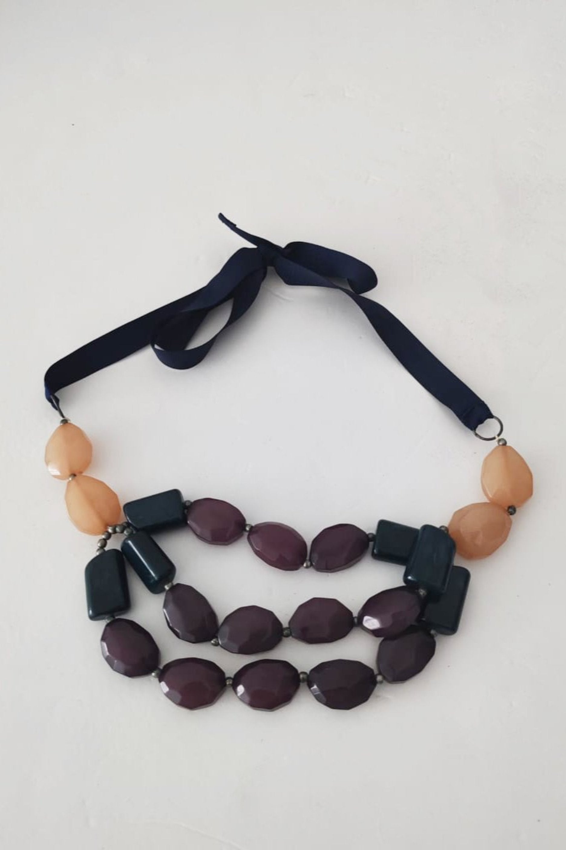 Black Stone Design Necklace