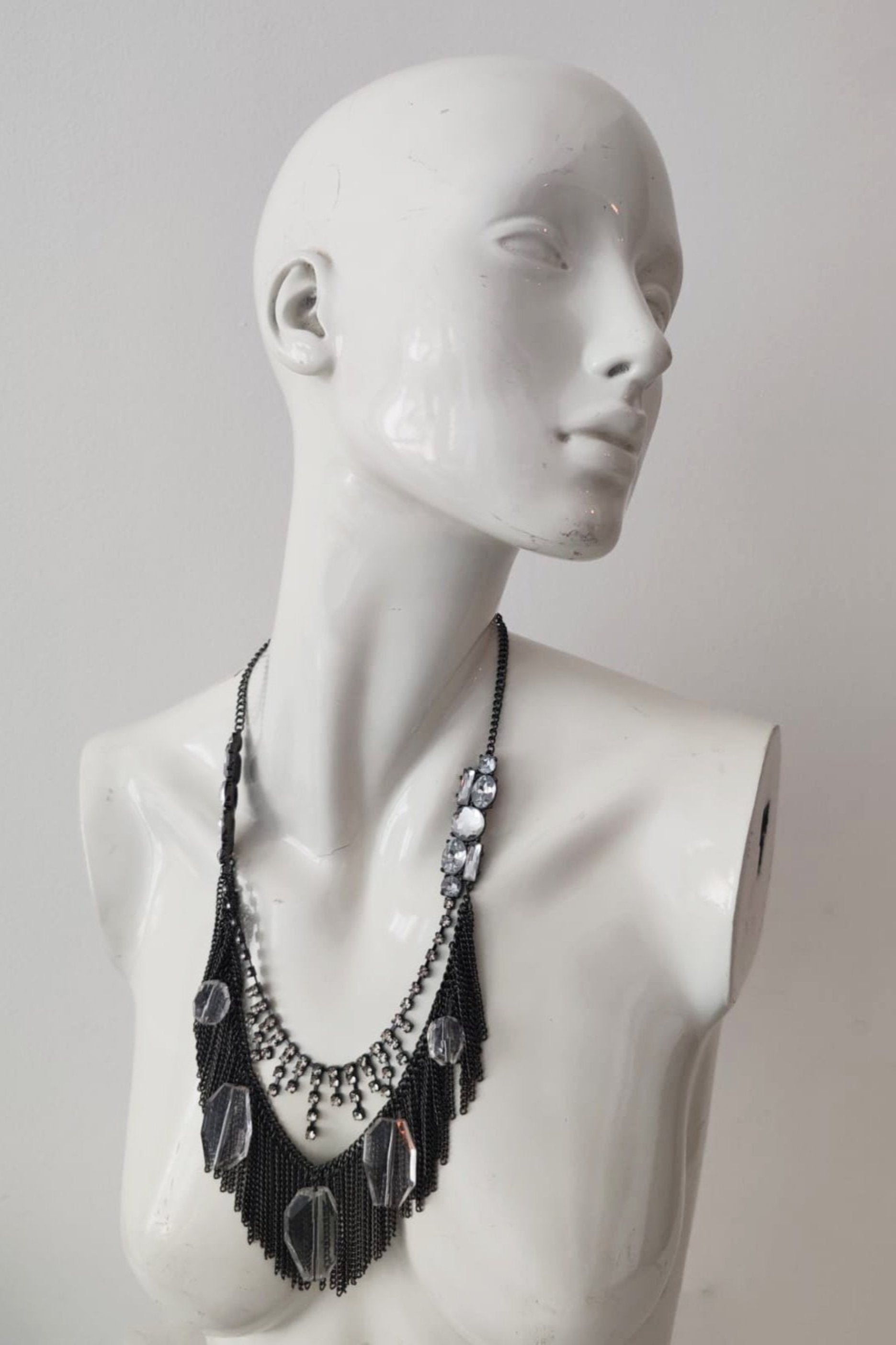 Crystal and Glass Beaded Necklace