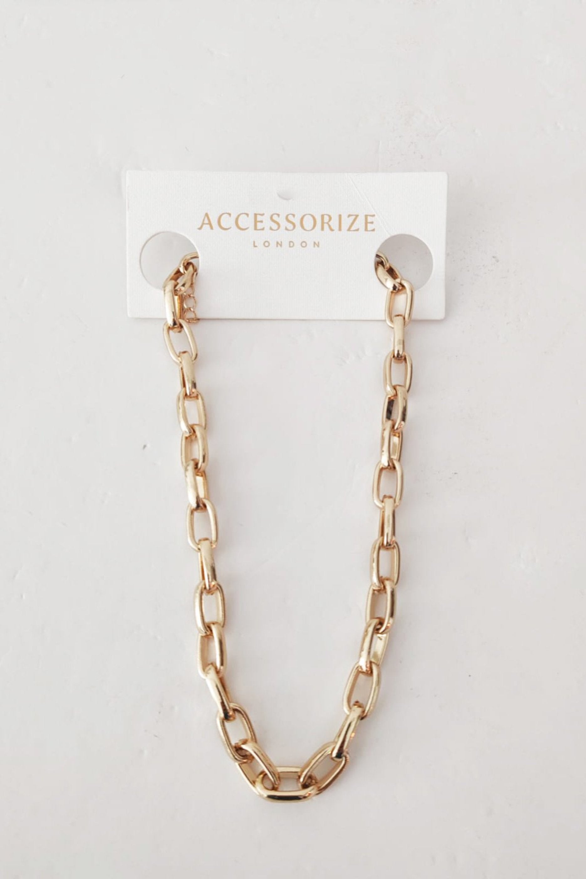 Gold Paperclip Chain Necklace