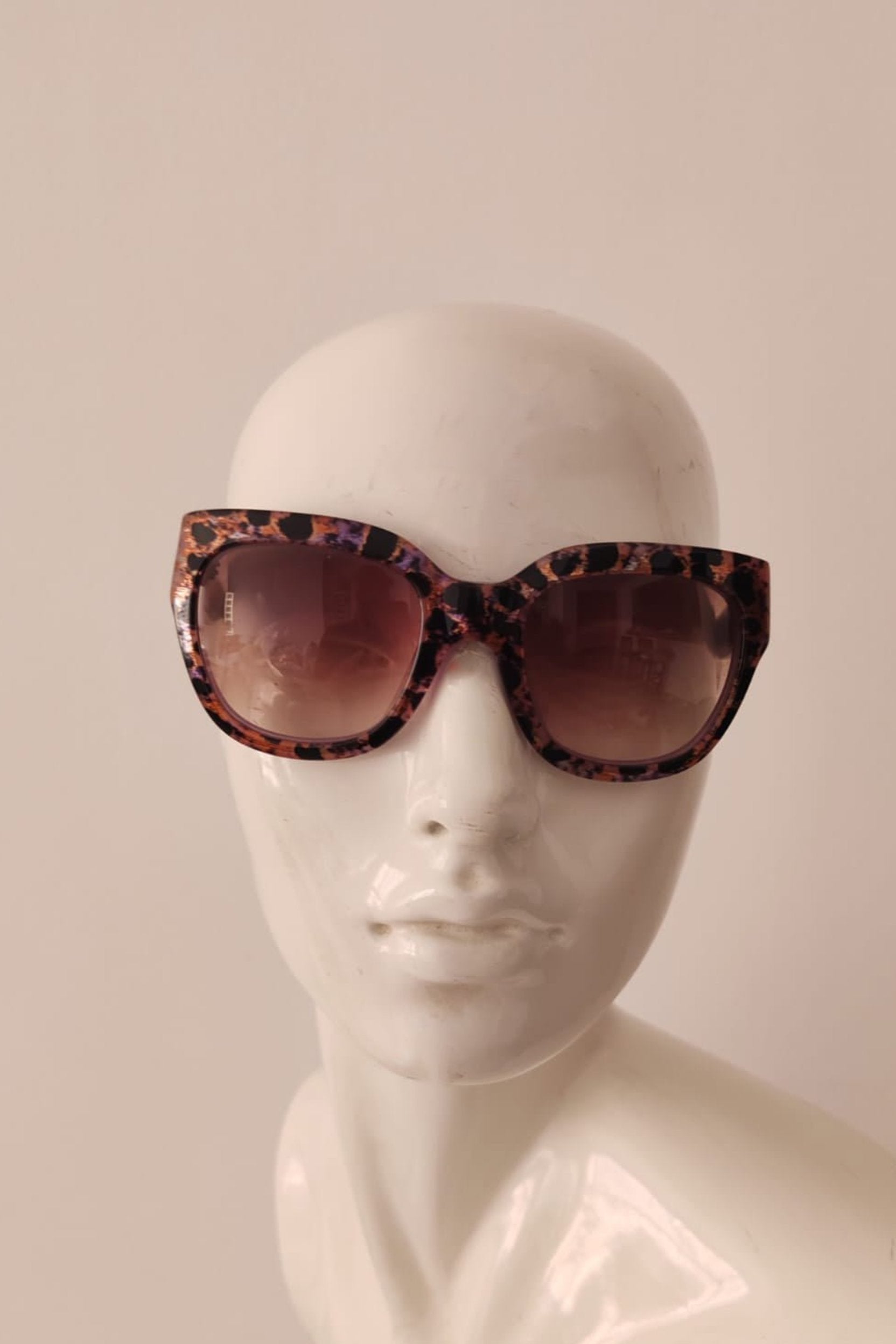 Violet Tortoise Shell with Tinted Sunglasses