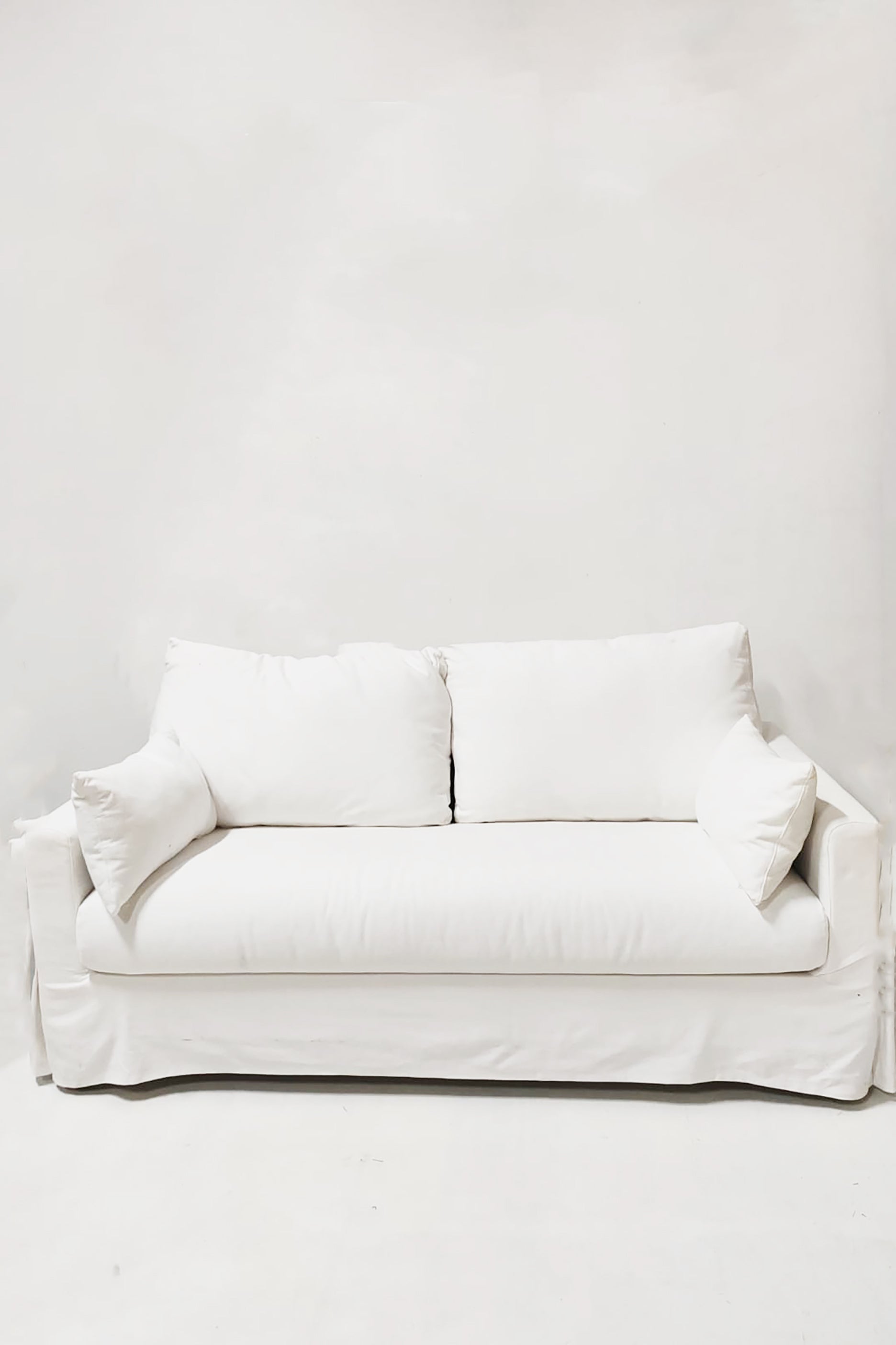 2-Seater White Sofa