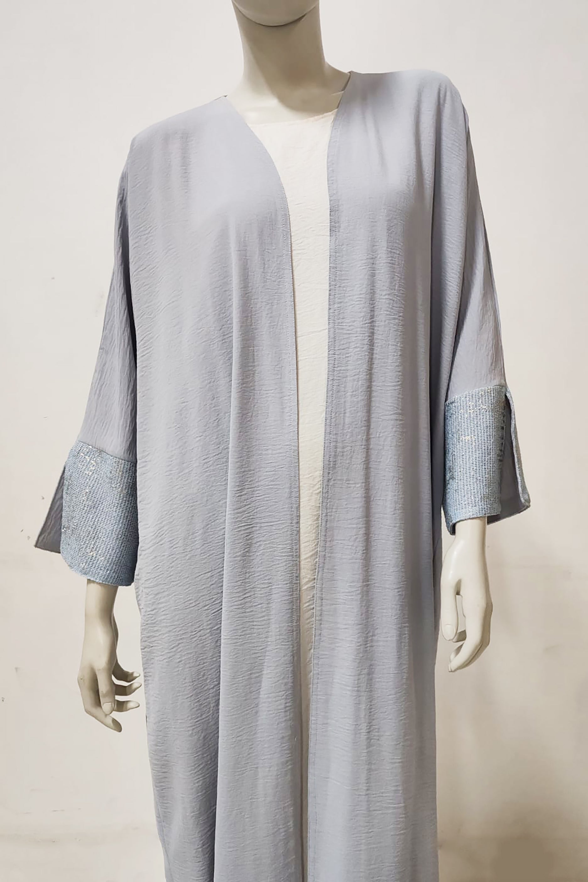 Grey Long Abaya