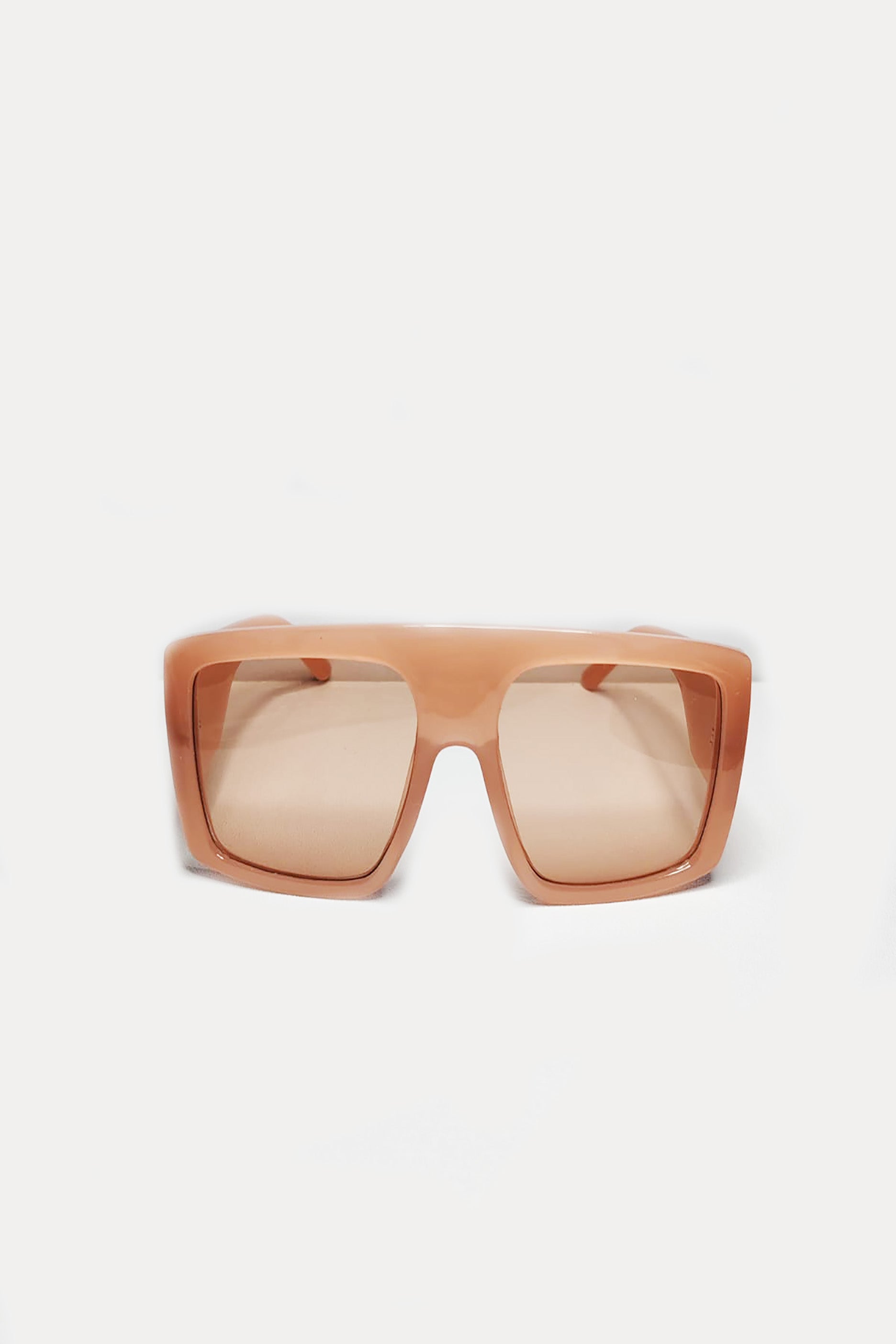 Square Peach Sunglasses