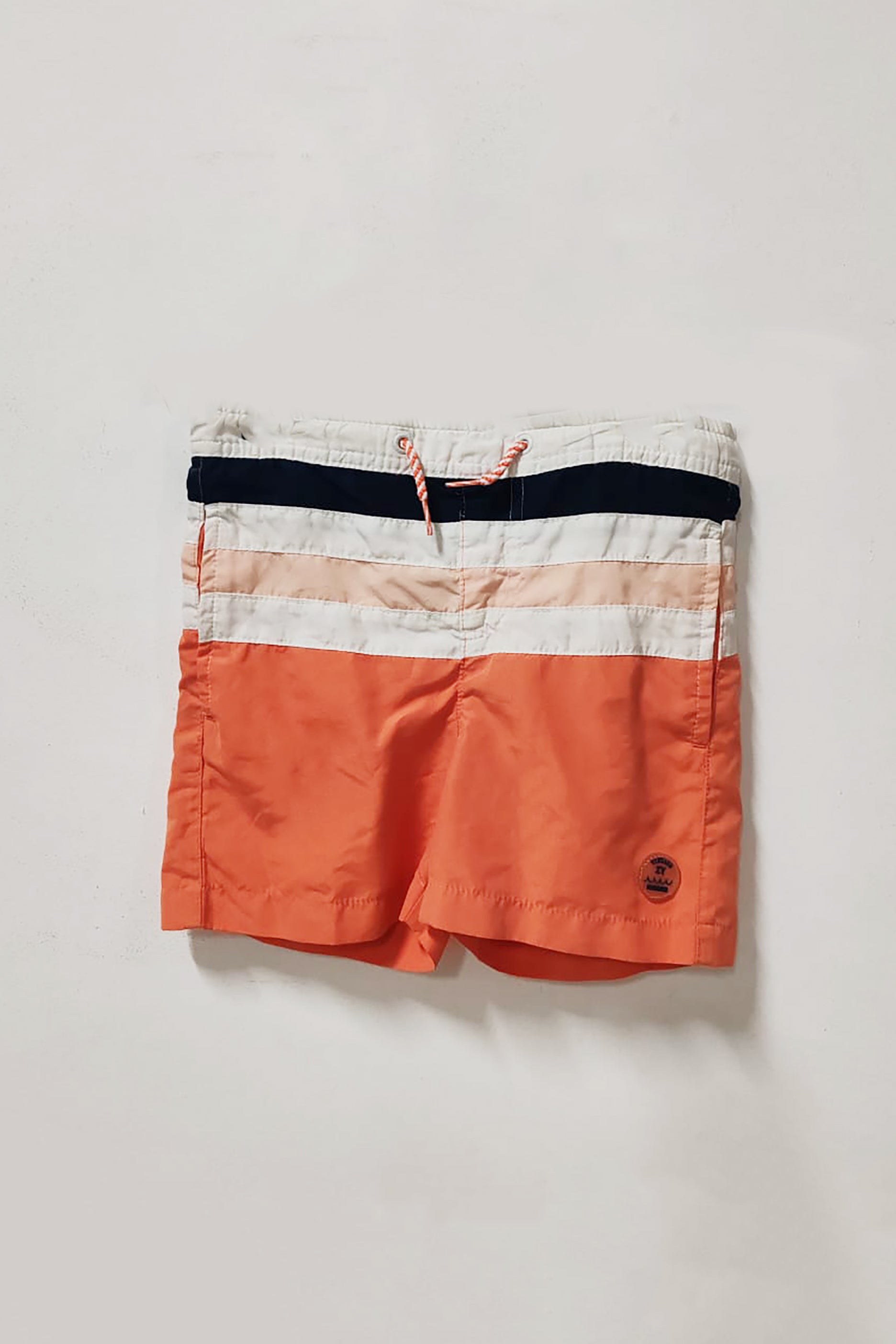 Boys Orange Block Swimming Short