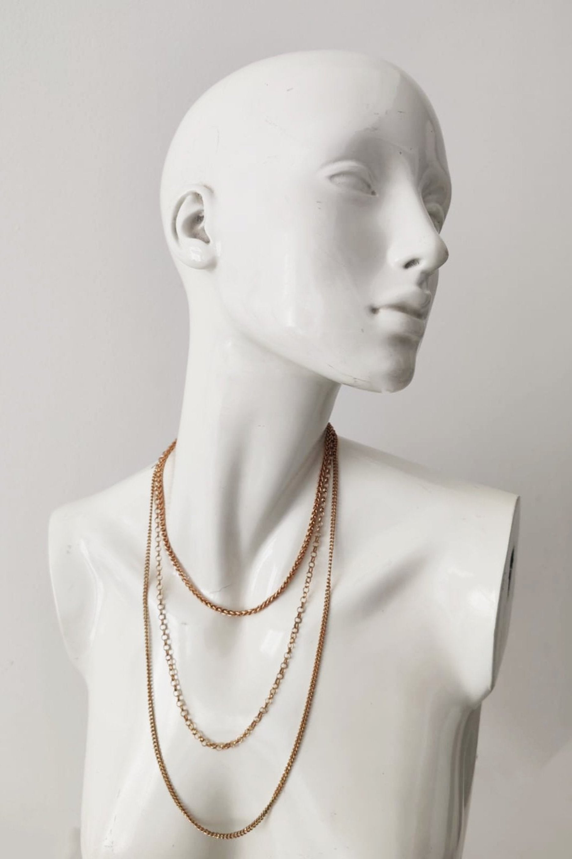 Gold Necklace Set as 3.