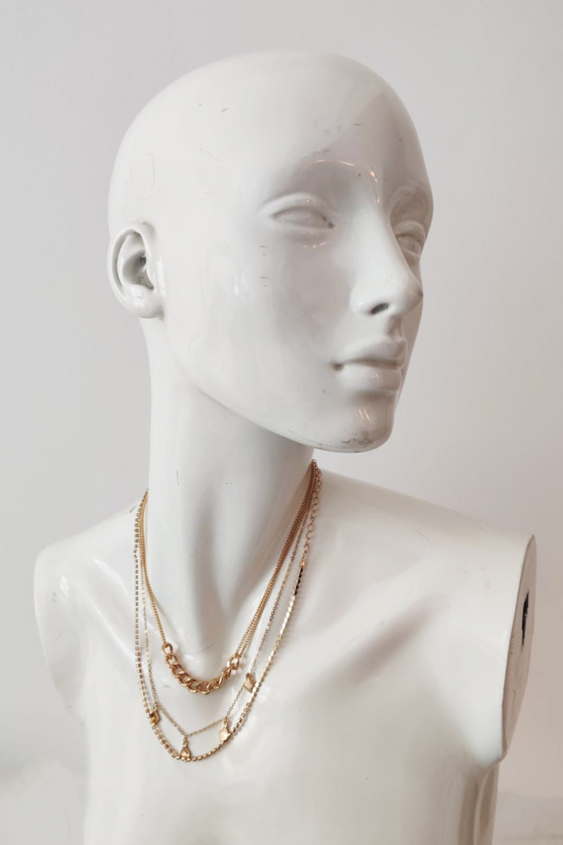 Gold Multi-Layer Chain Necklace