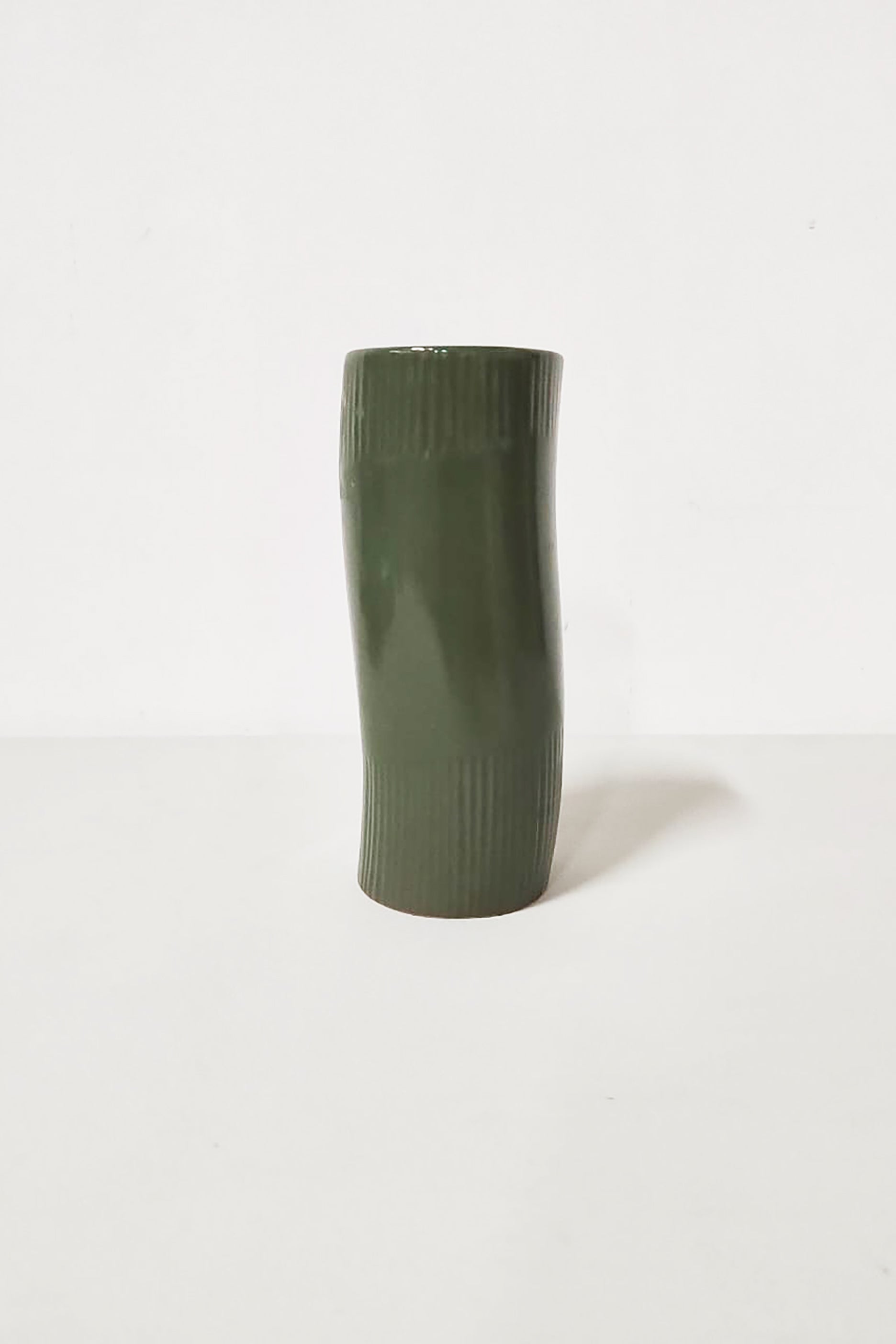 Dark Green Ceramic Vase