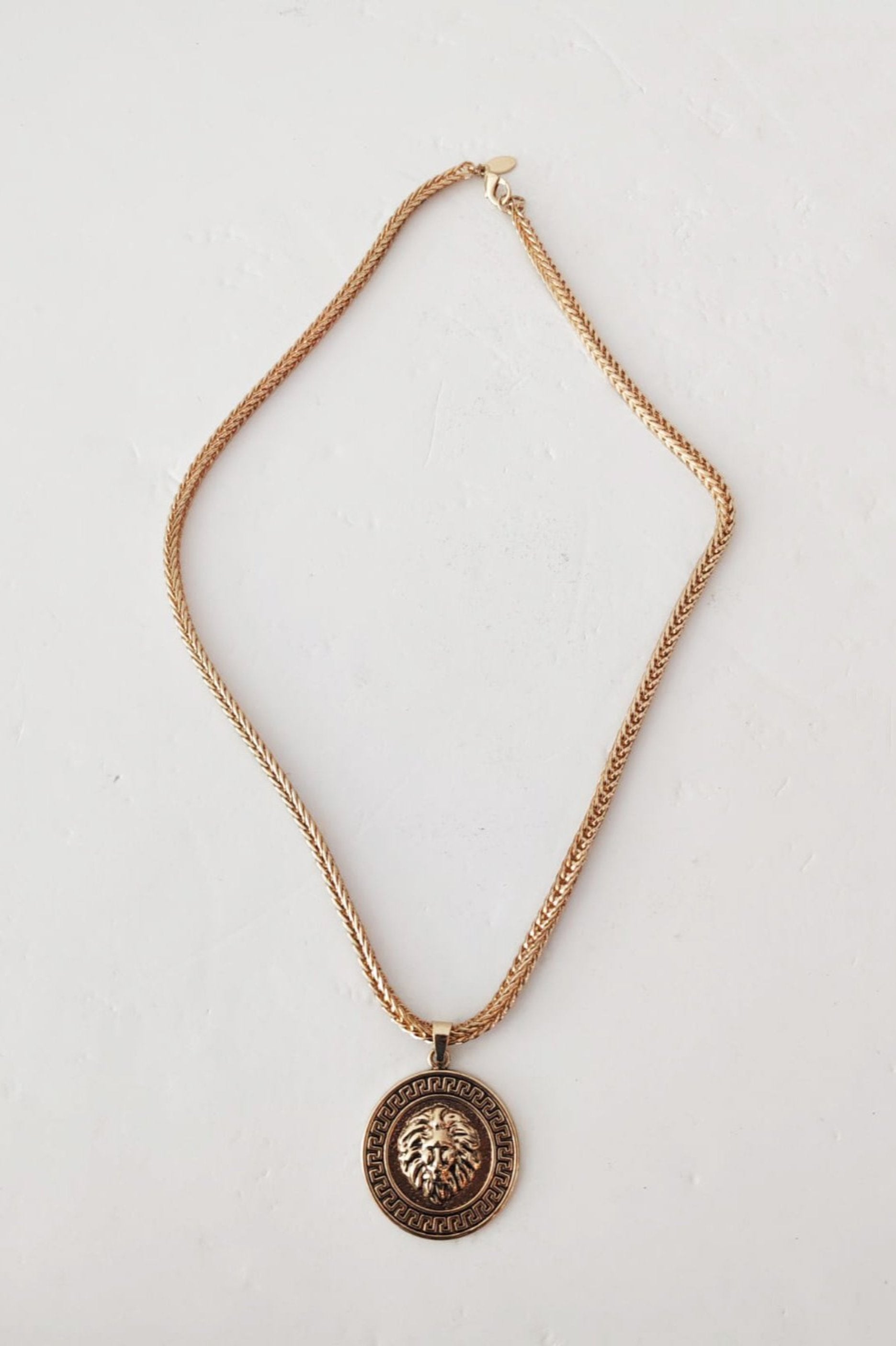 Large Medusa Gold Medallion