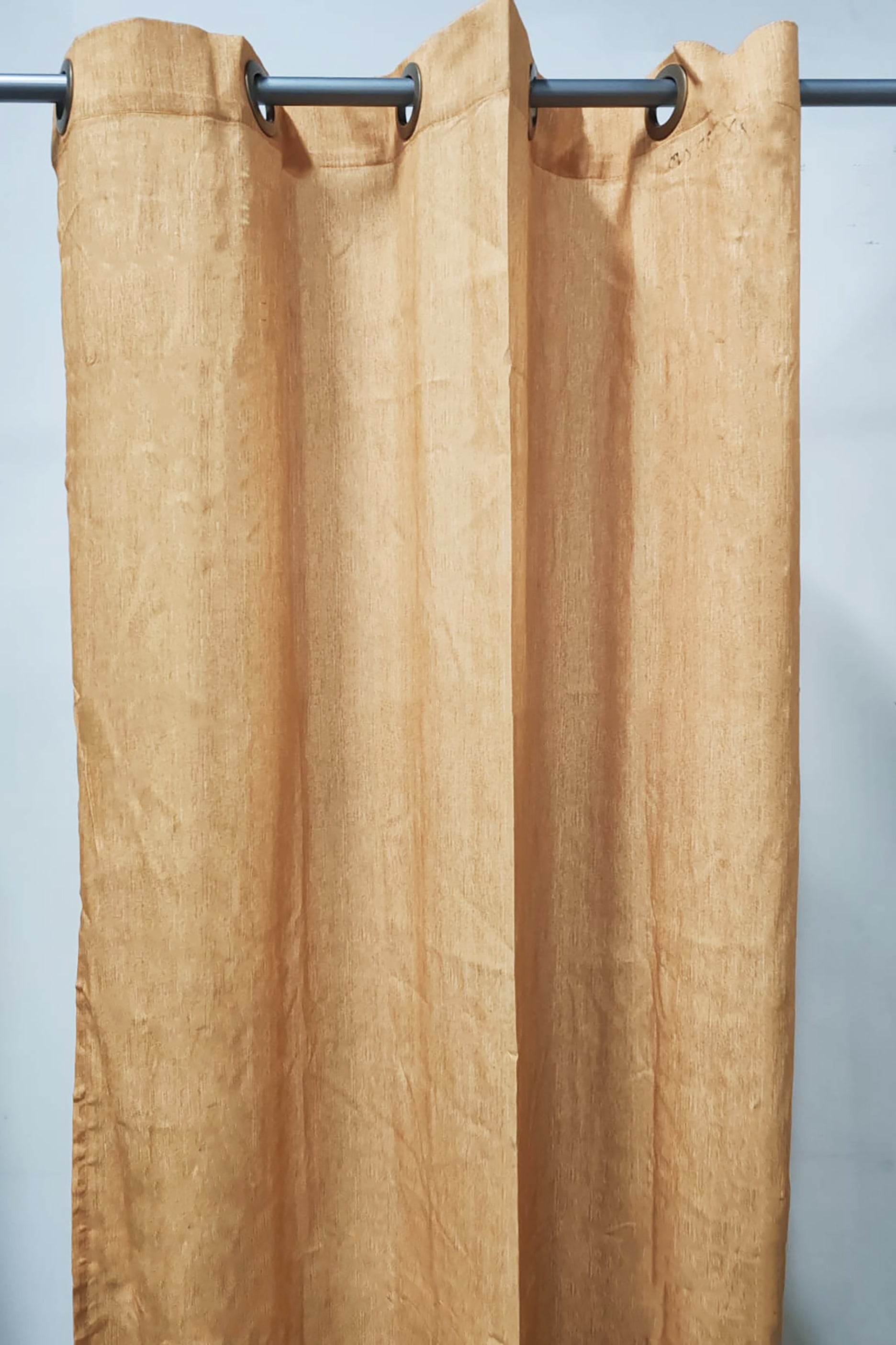 Gold/Yellow Polyester Long Curtains