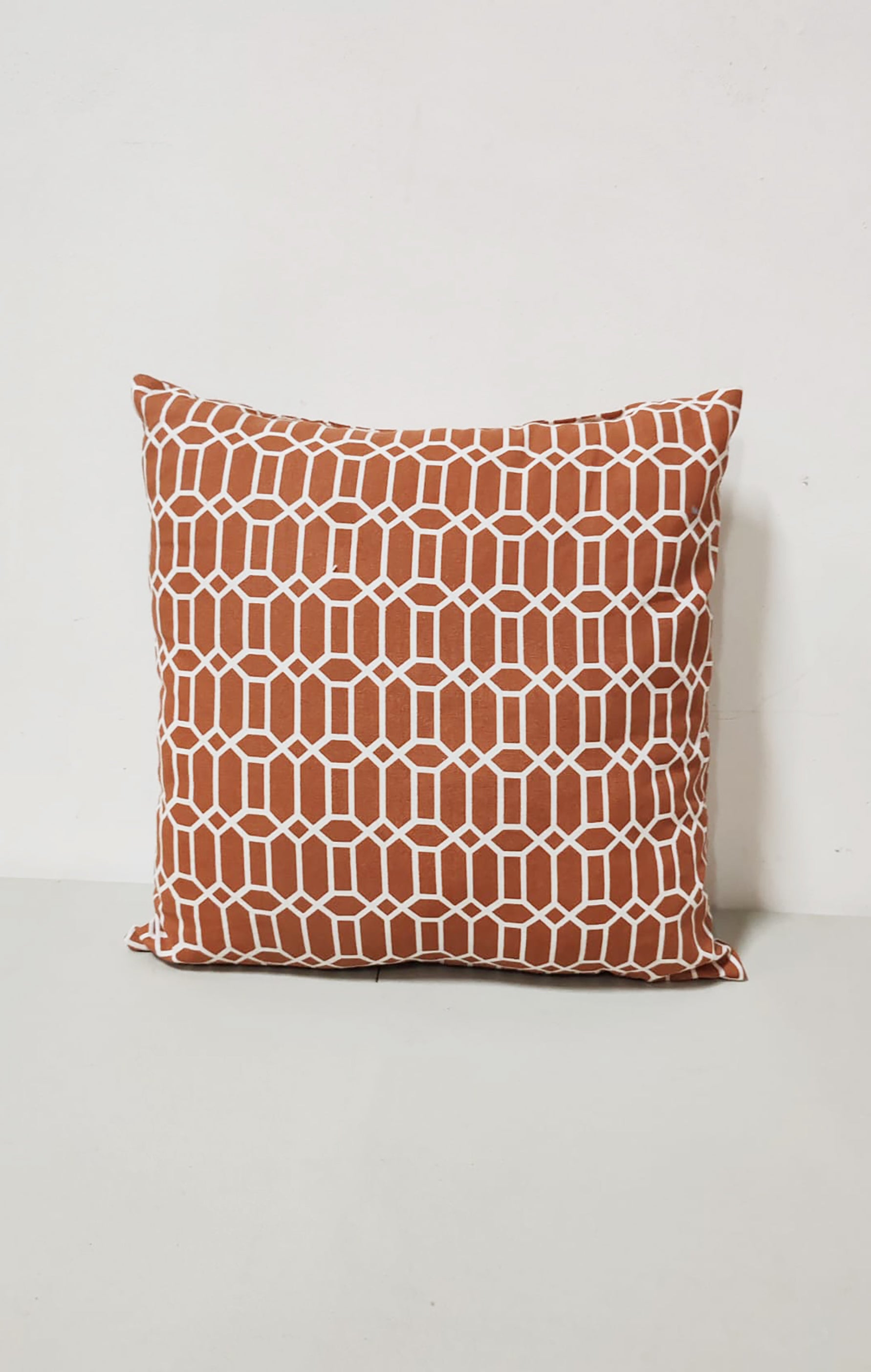 Brown Printed Design Cushion