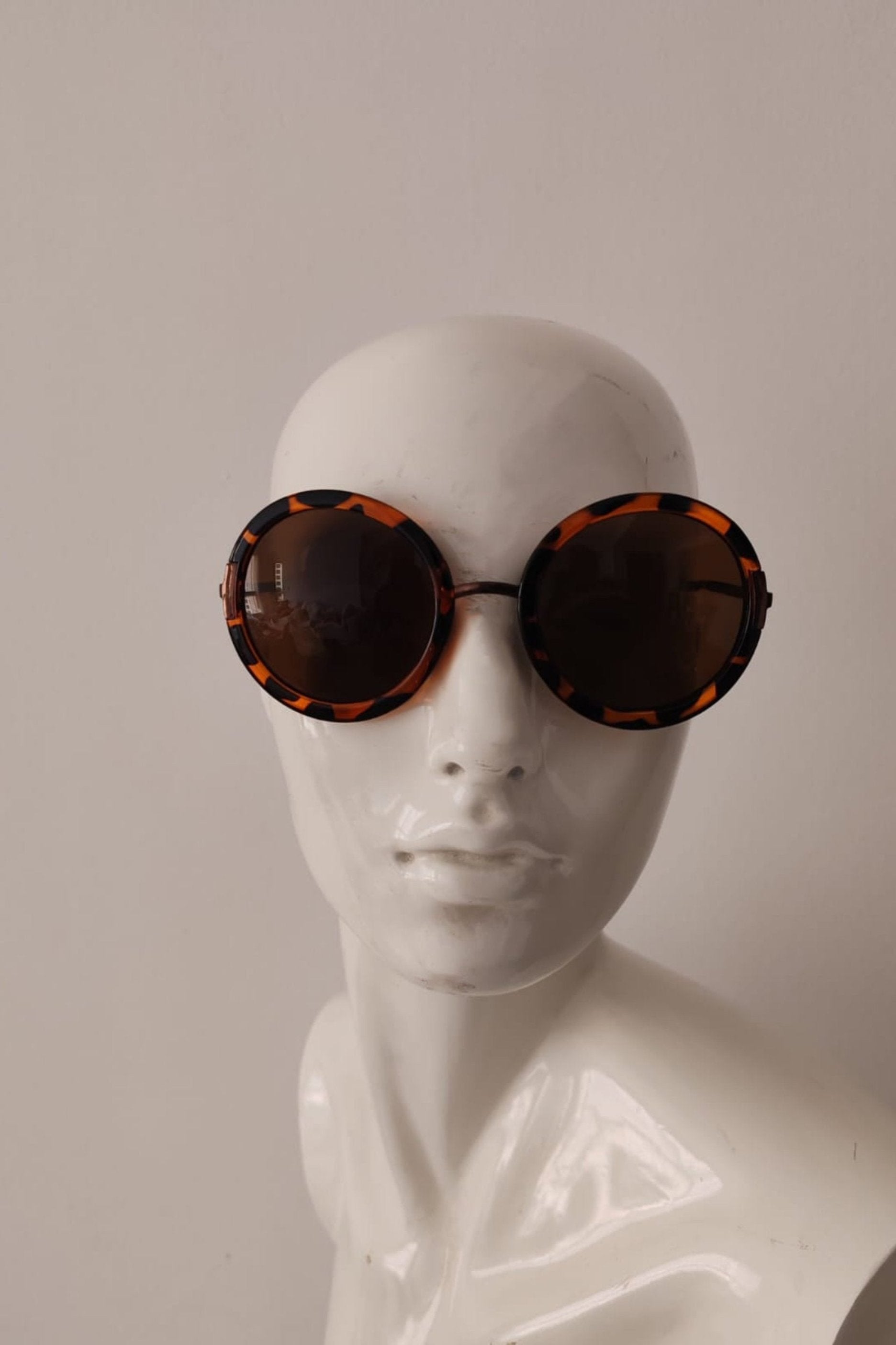 Round Tortoise Shell with Tinted Sunglasses