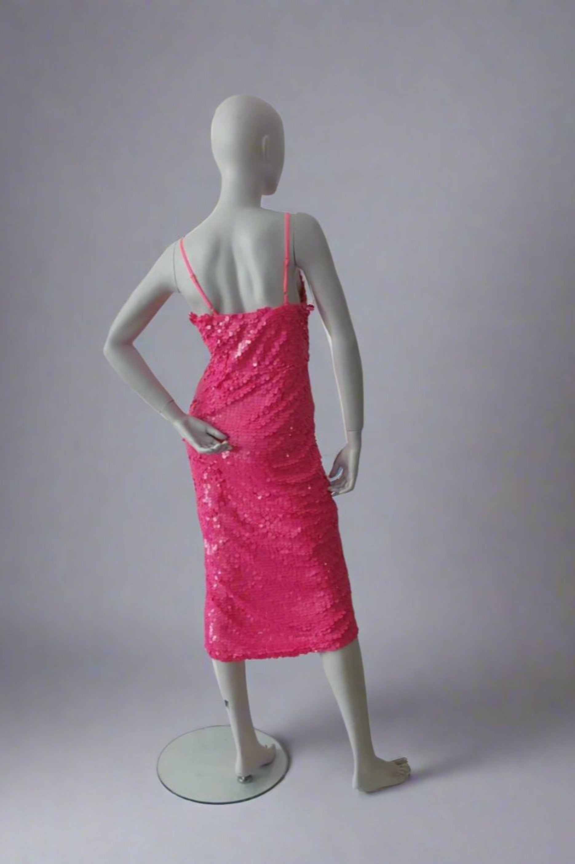 Pink sequin dress