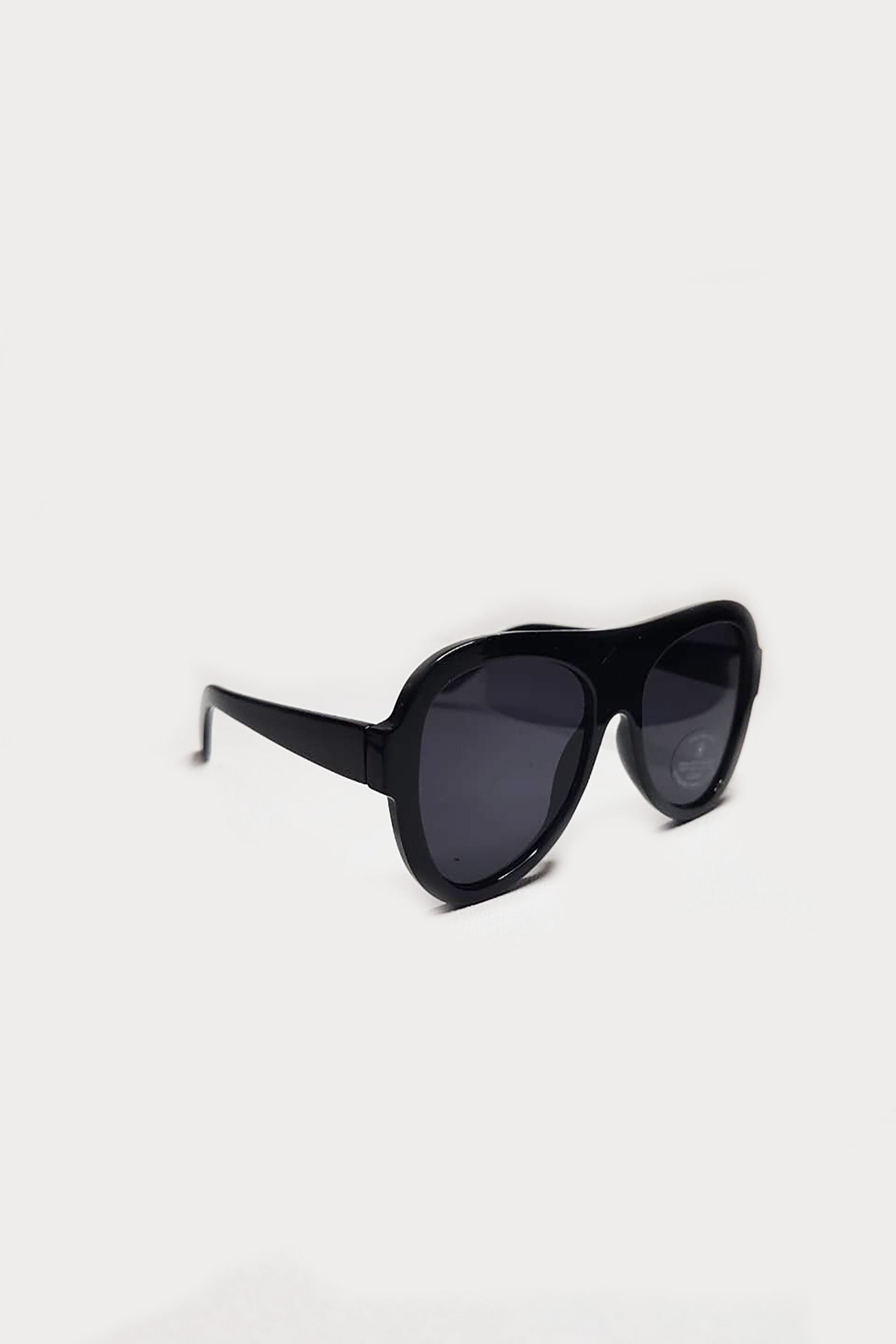 Oversized Black Frame Sunglasses with Black Tinted