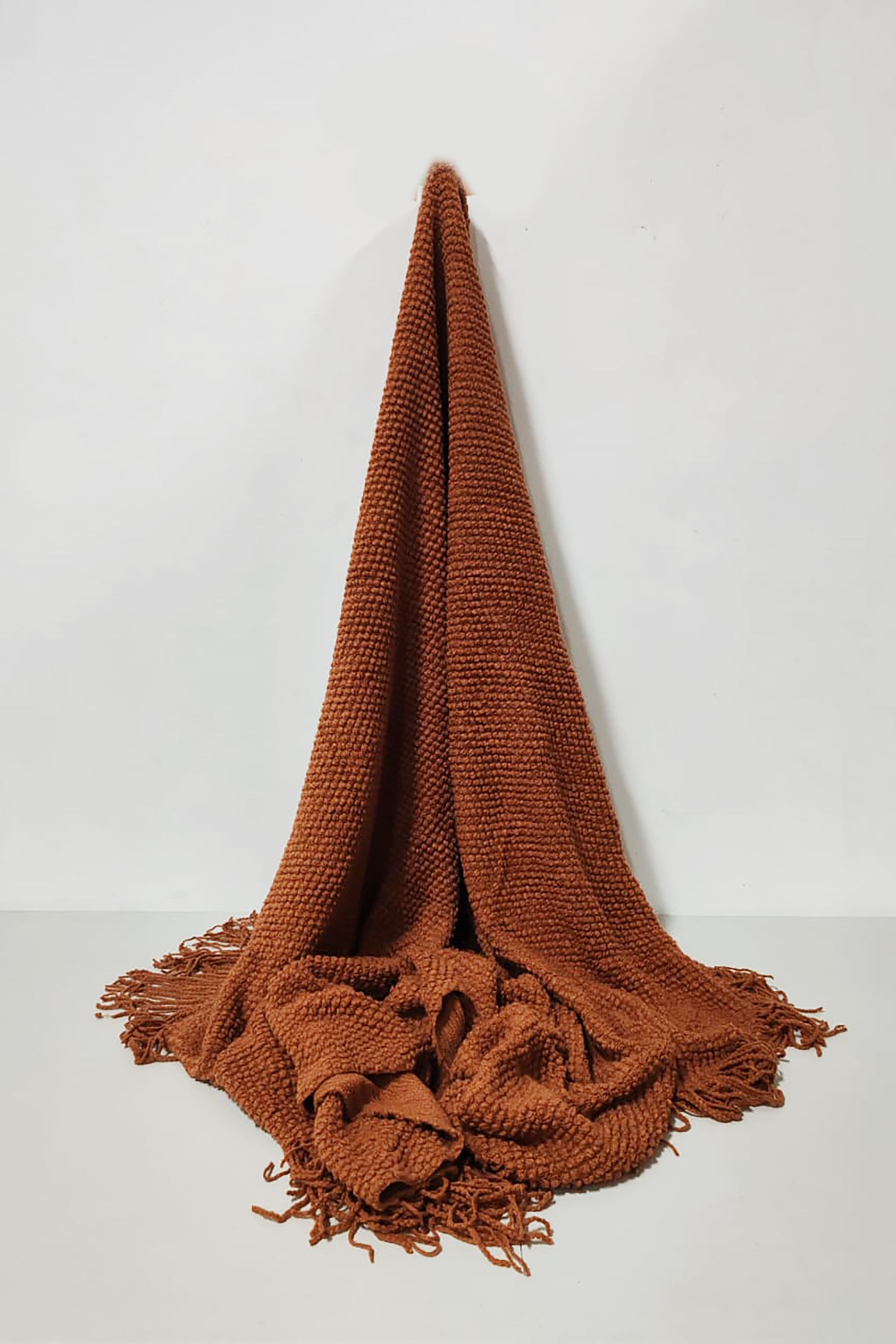 Brown Waffle Throw/Blanket