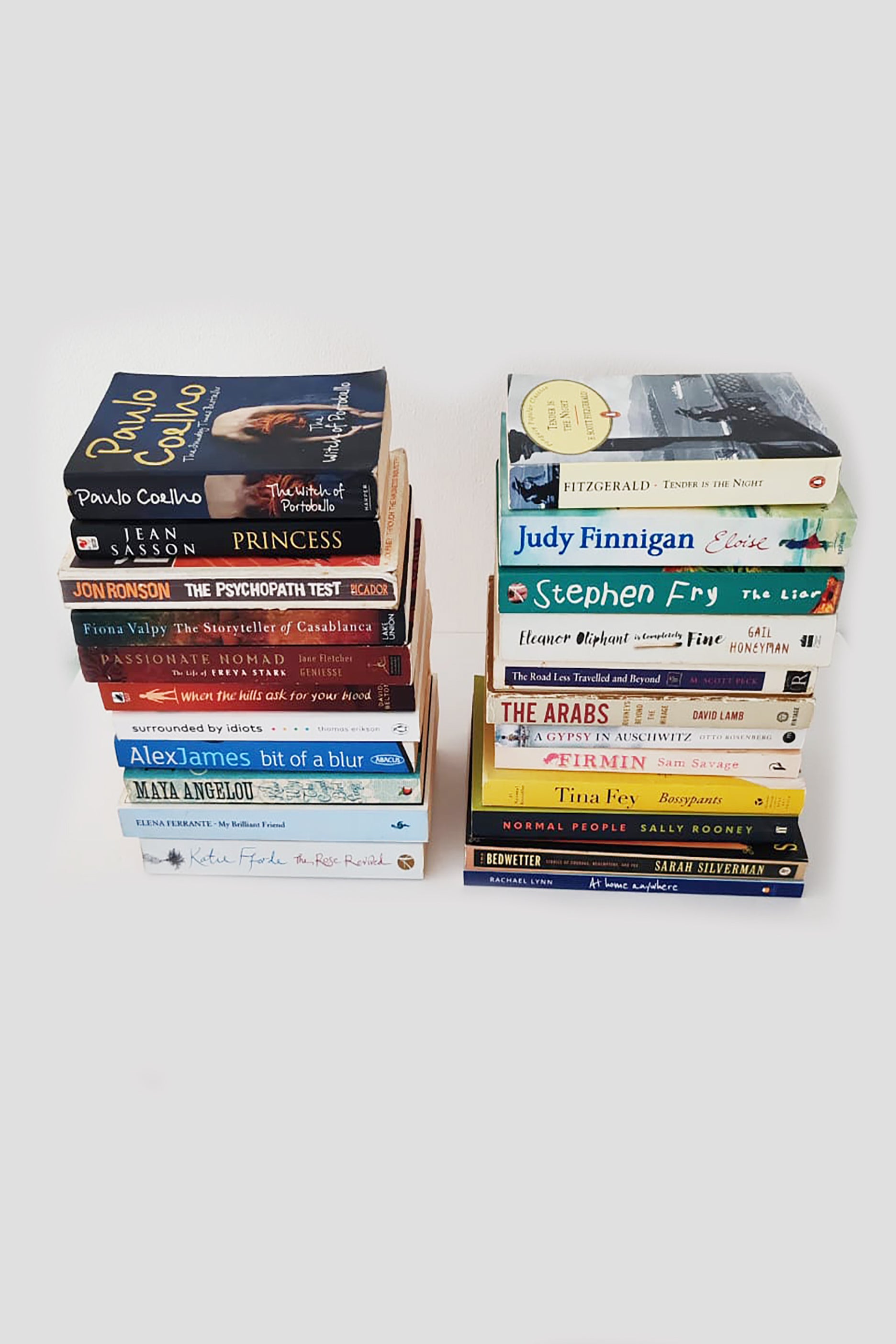 Stack of reading books (23 books)