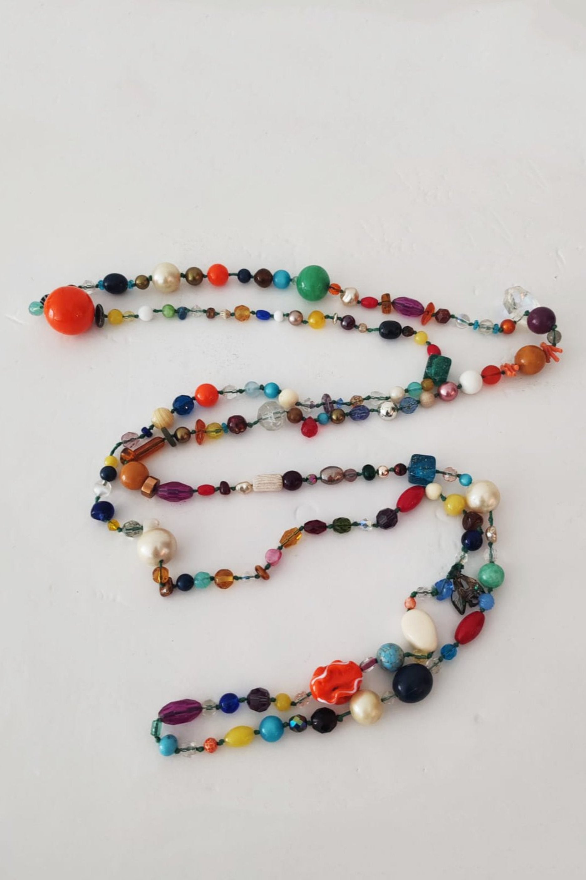 Multi-Color Beaded Necklace