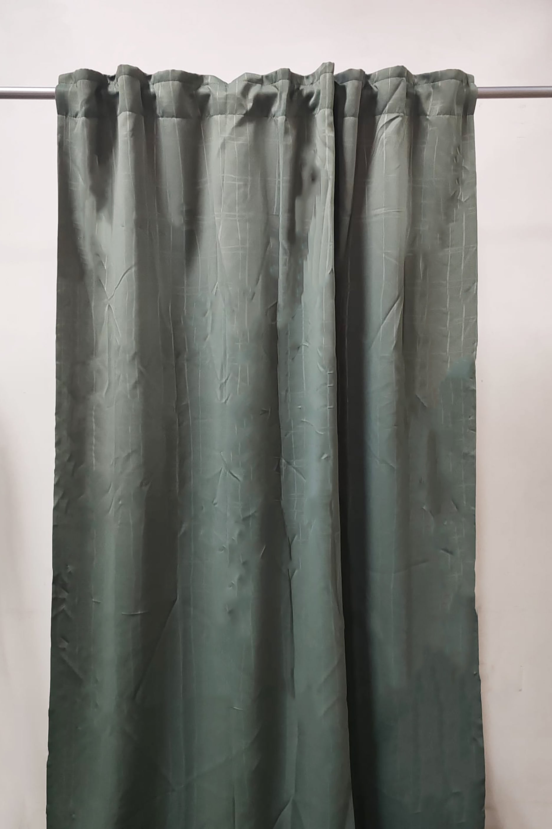 Grey Blackout Long Curtains (1pair/2pcs)