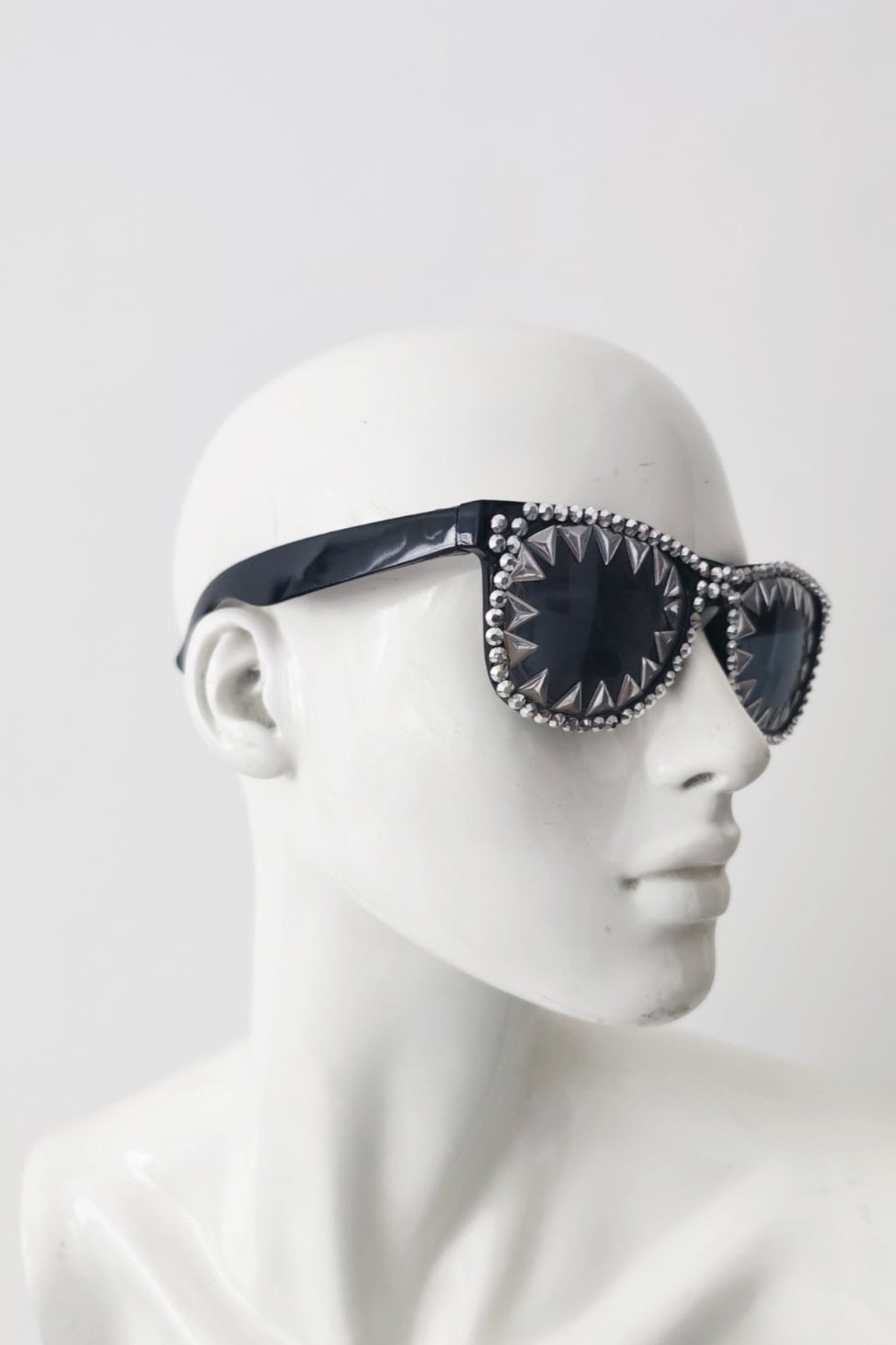 Spiked and Rhinestone Sunglasses