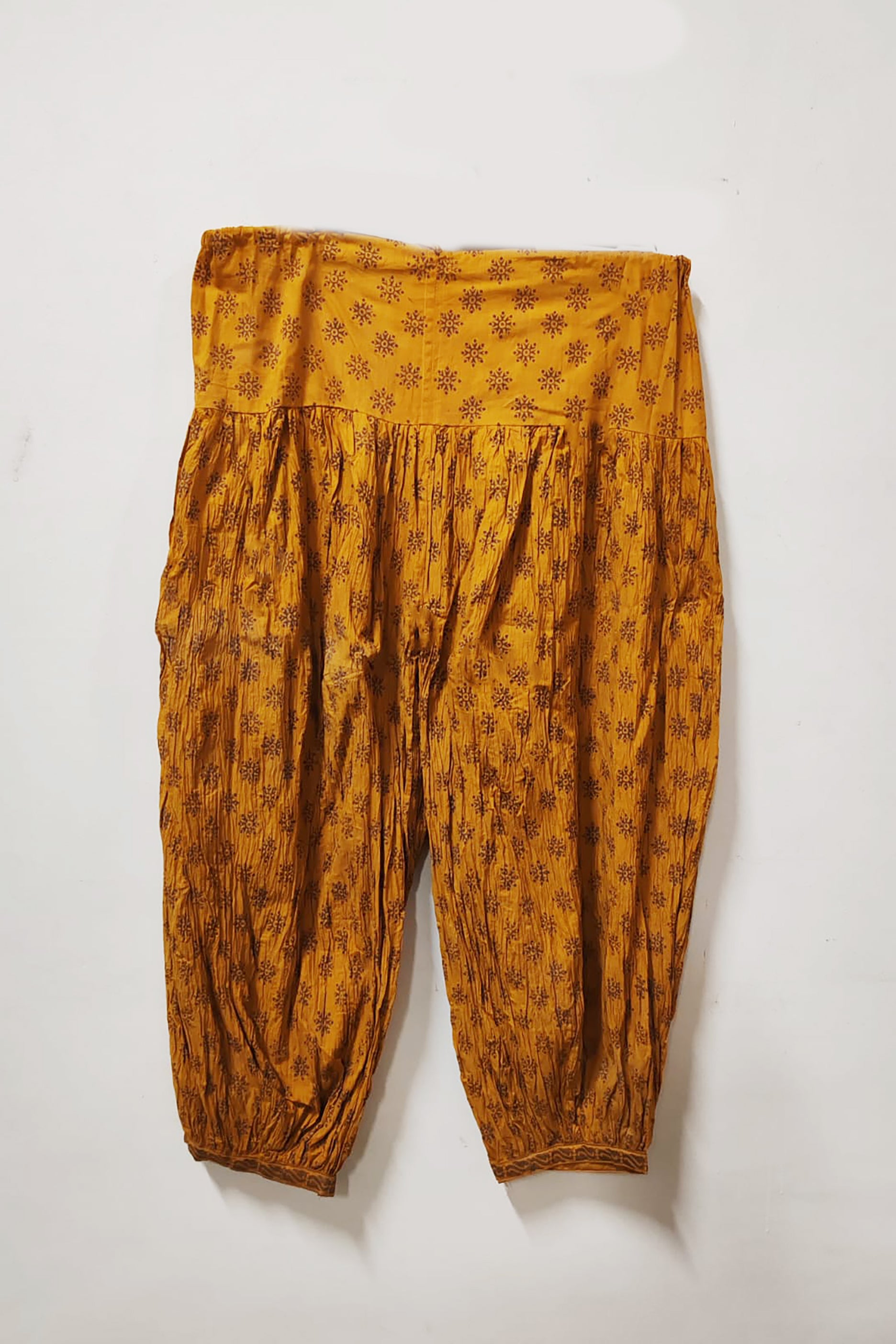 Mustard Color Flower Design Panjama