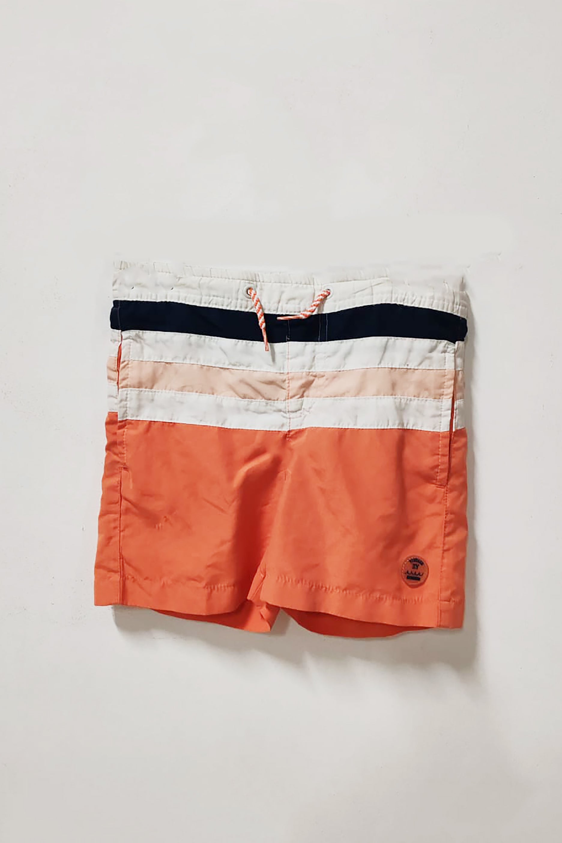 Boys Orange Block Swimming Short