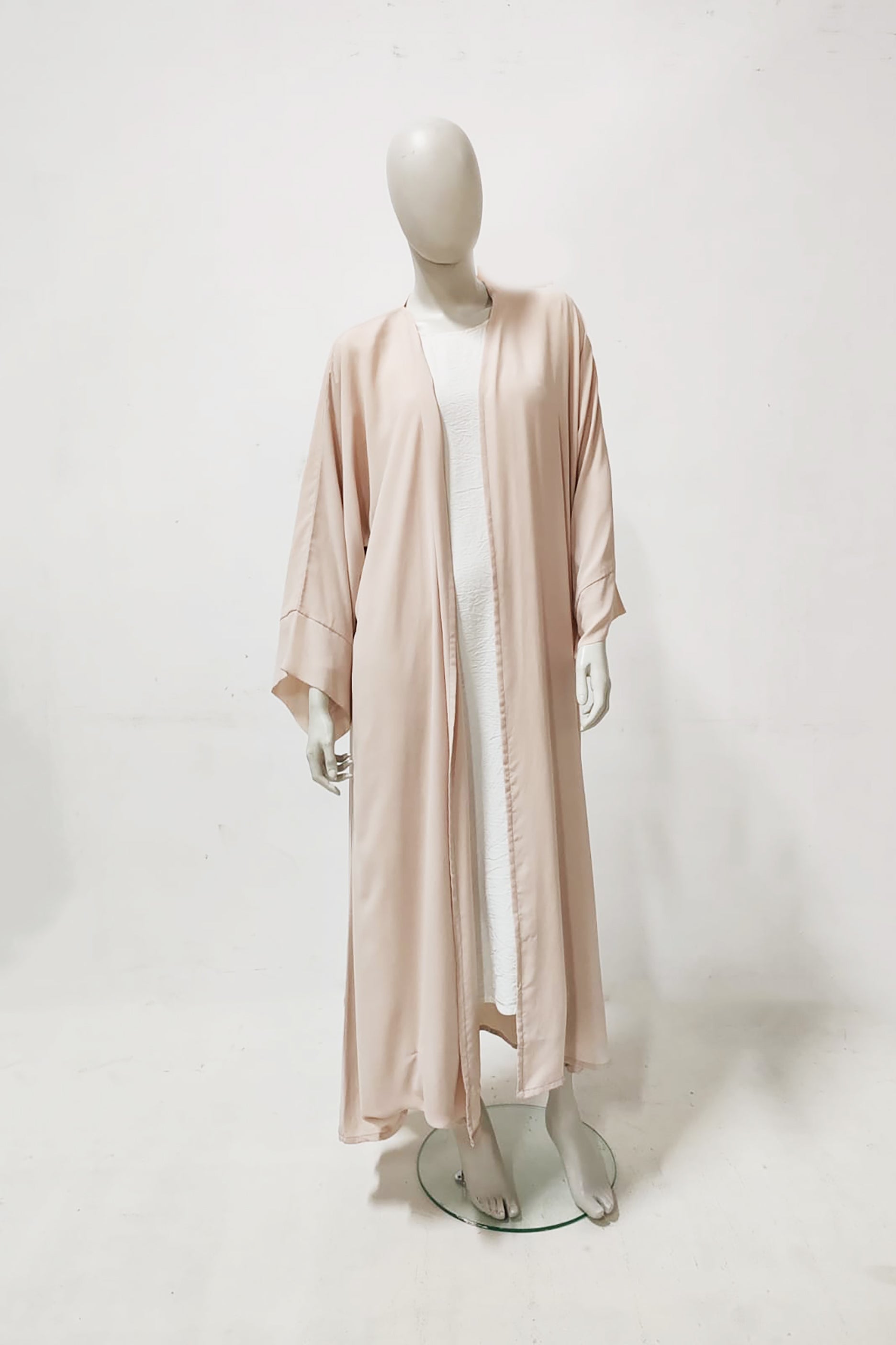 Beige Linen Abaya