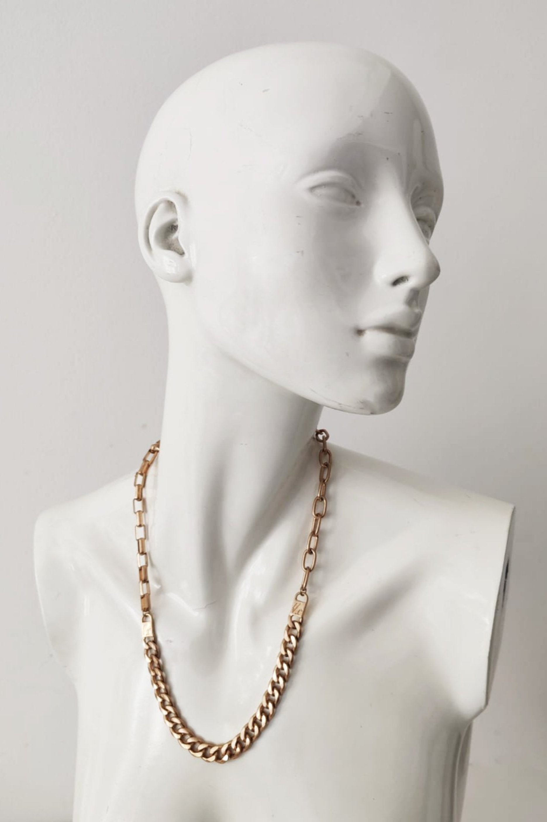 Gold Chain Link Necklace