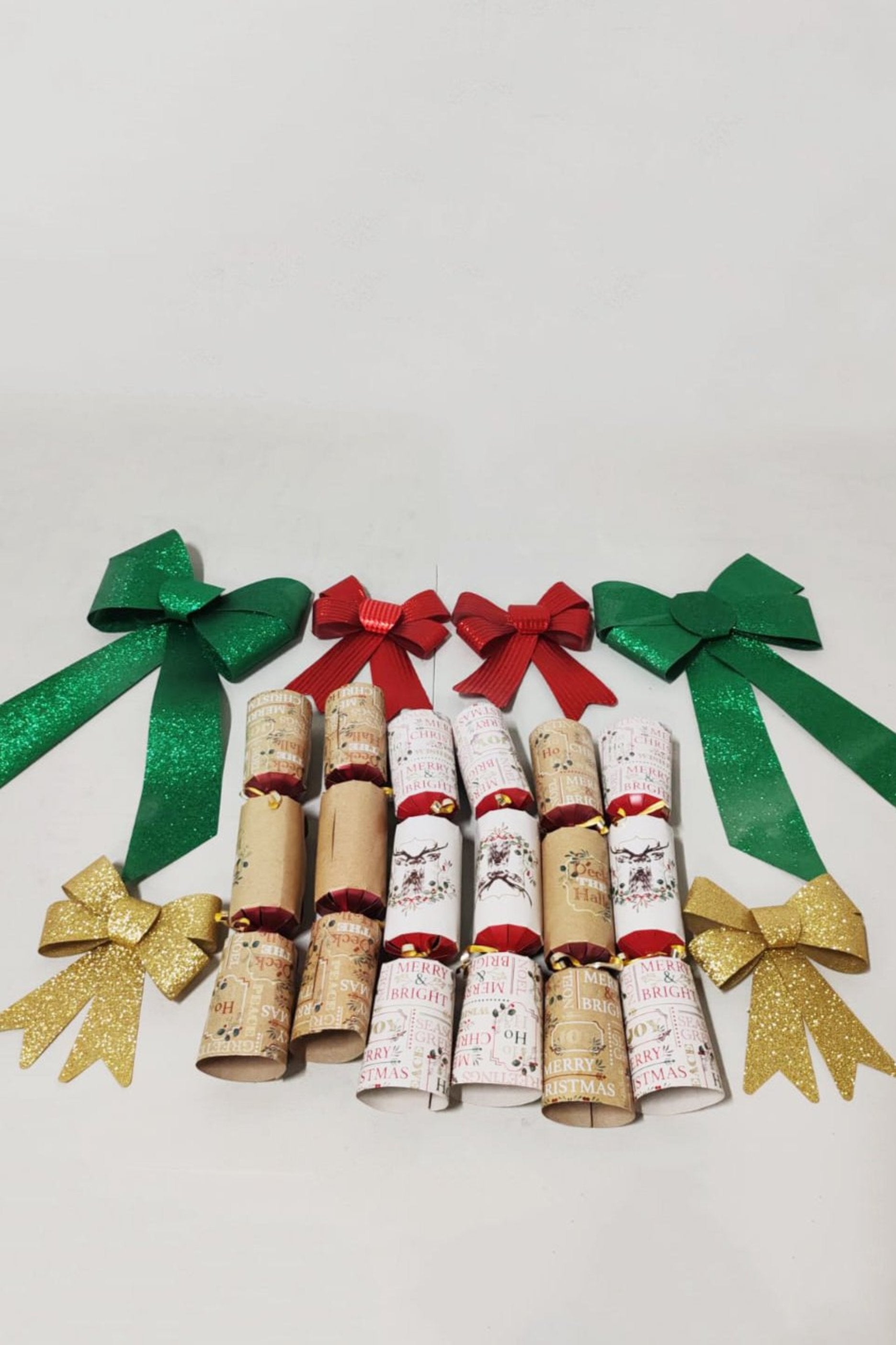 Christmas Ribbon and Cracker Decor