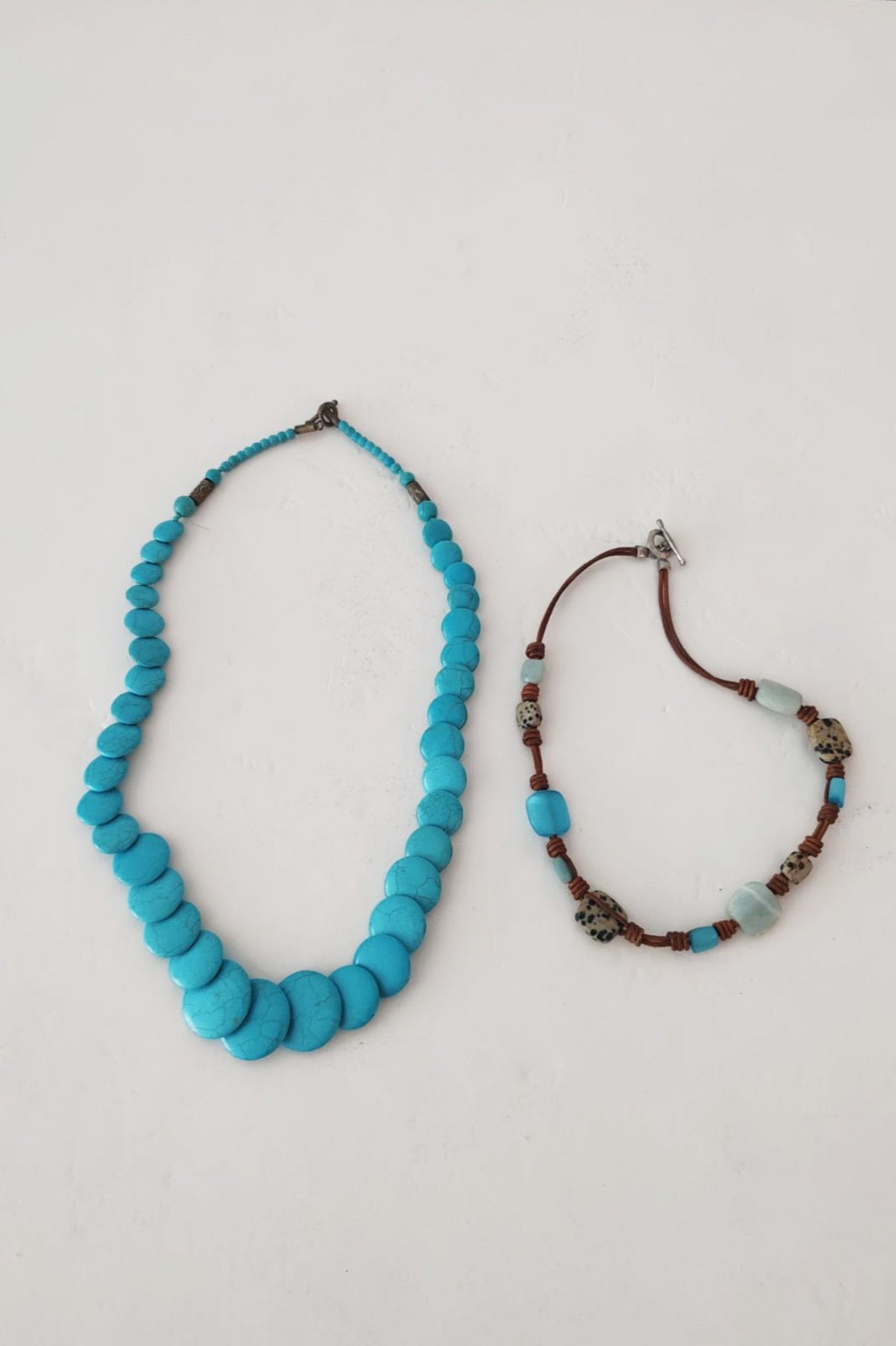 Blue Turquoise Necklace Set