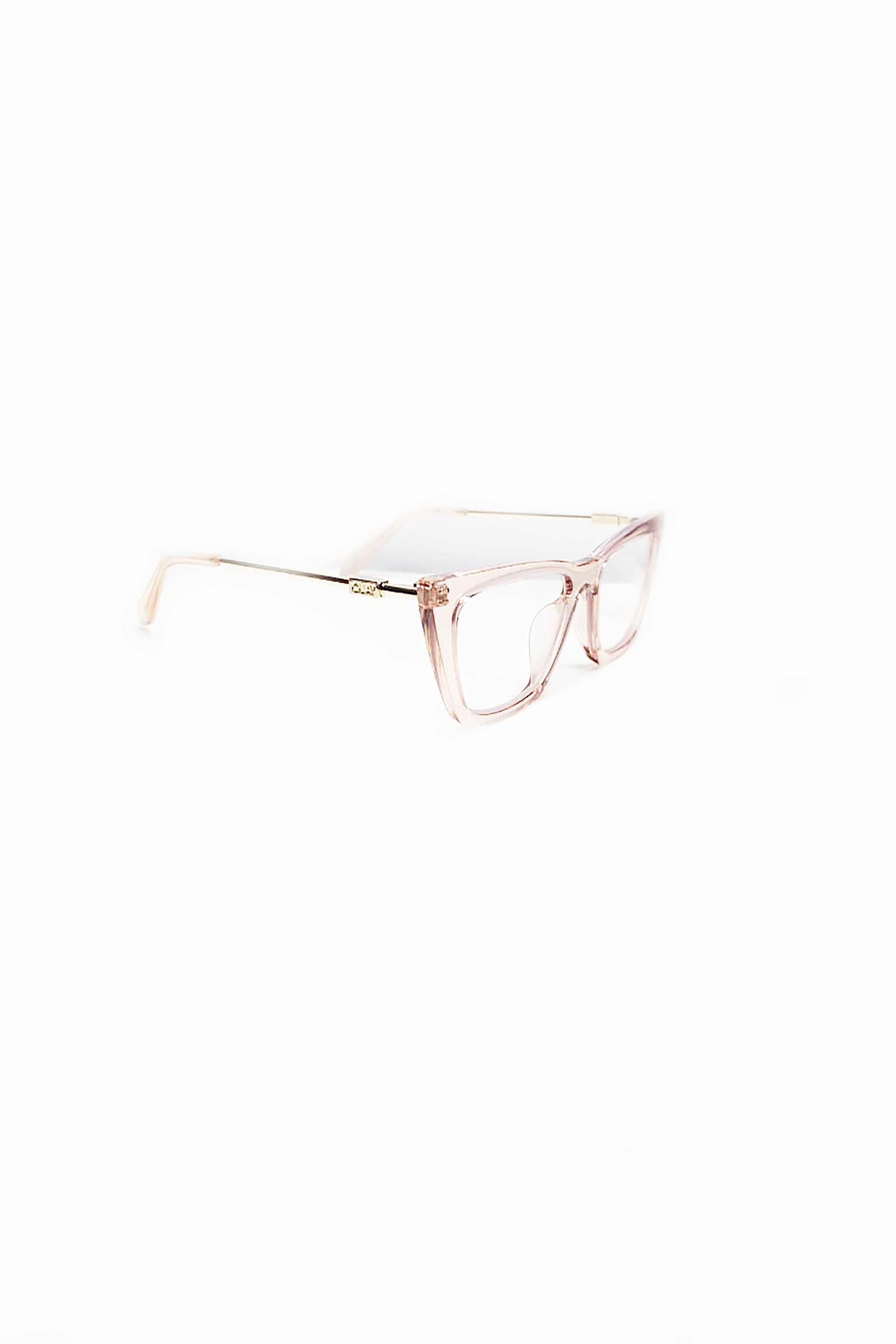 Rose Pink Frame with Clear Tinted Sunglasses