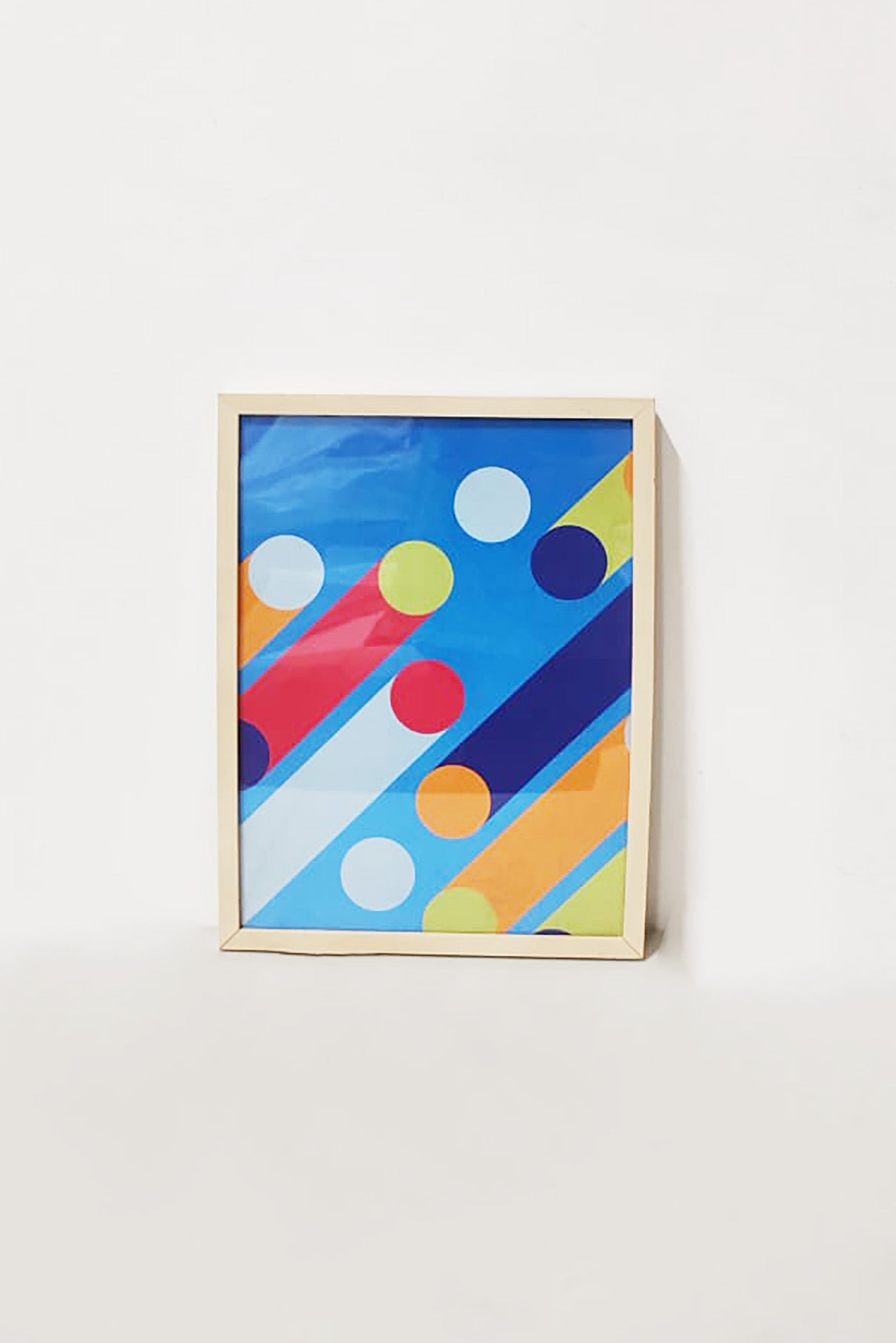 Framed Circle Abstract Artwork (32x42)