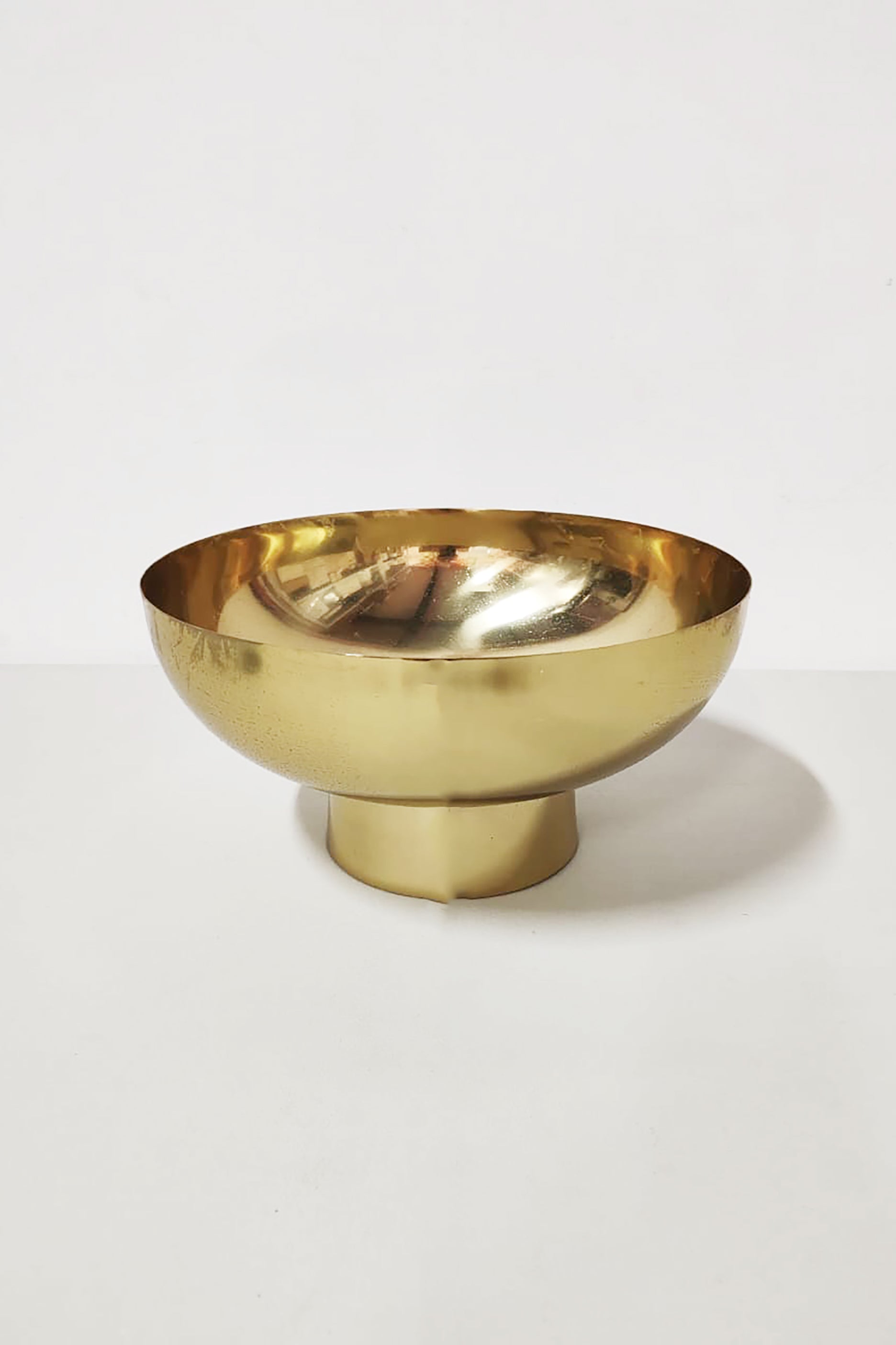 Gold Pedestal Fruit Bowl