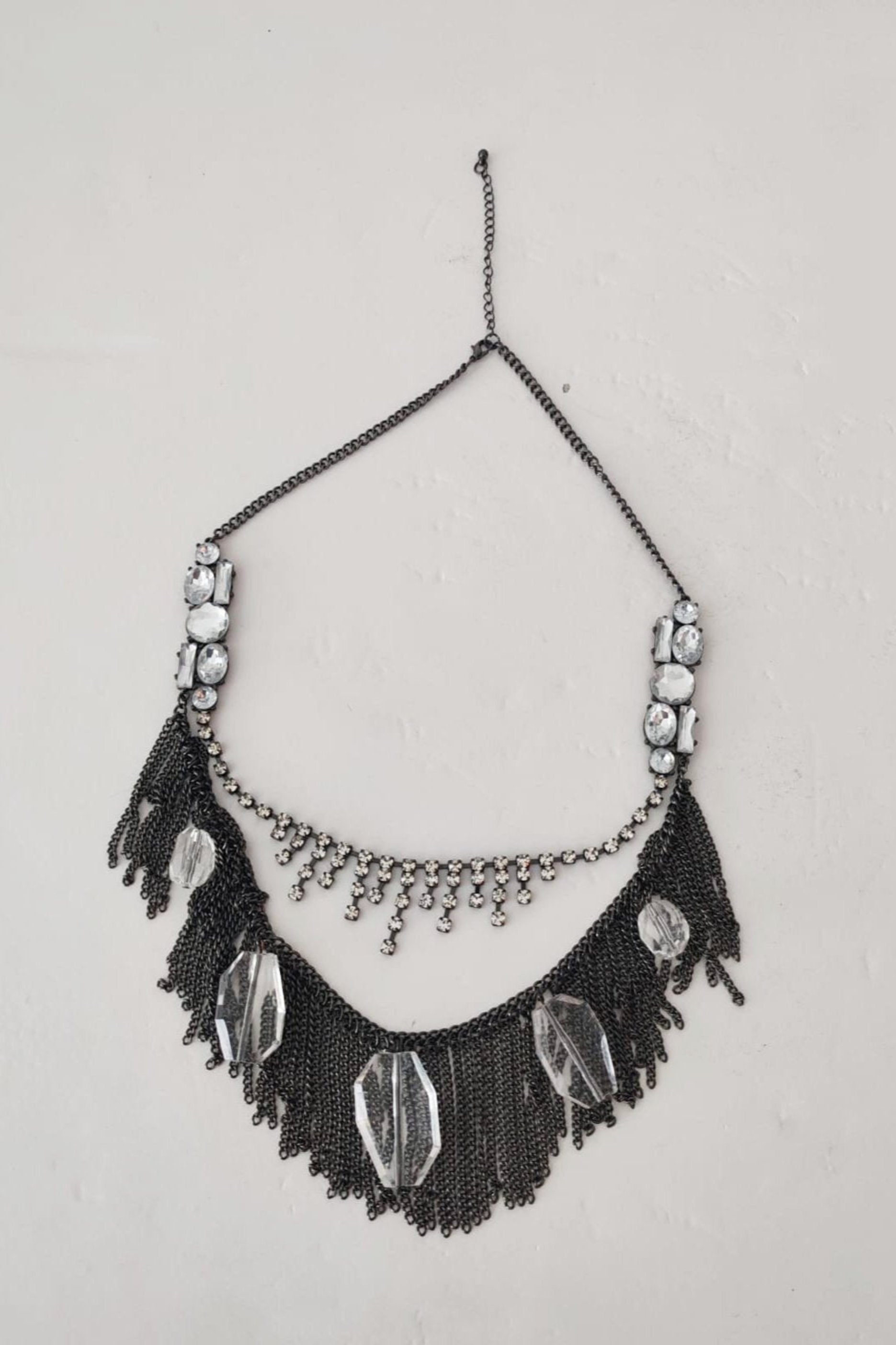 Crystal and Glass Beaded Necklace