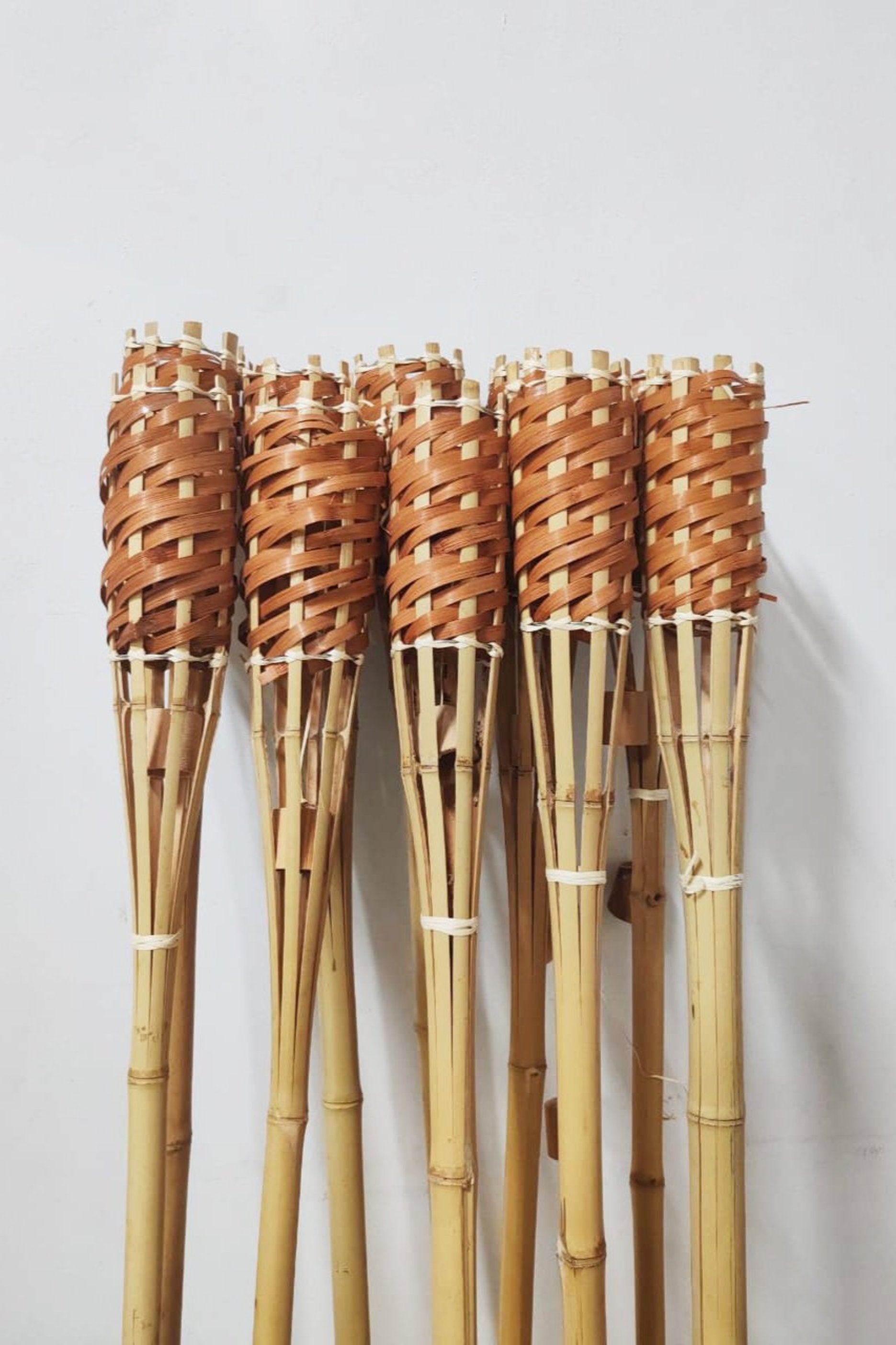 Bamboo Tiki Torch set as 10pcs