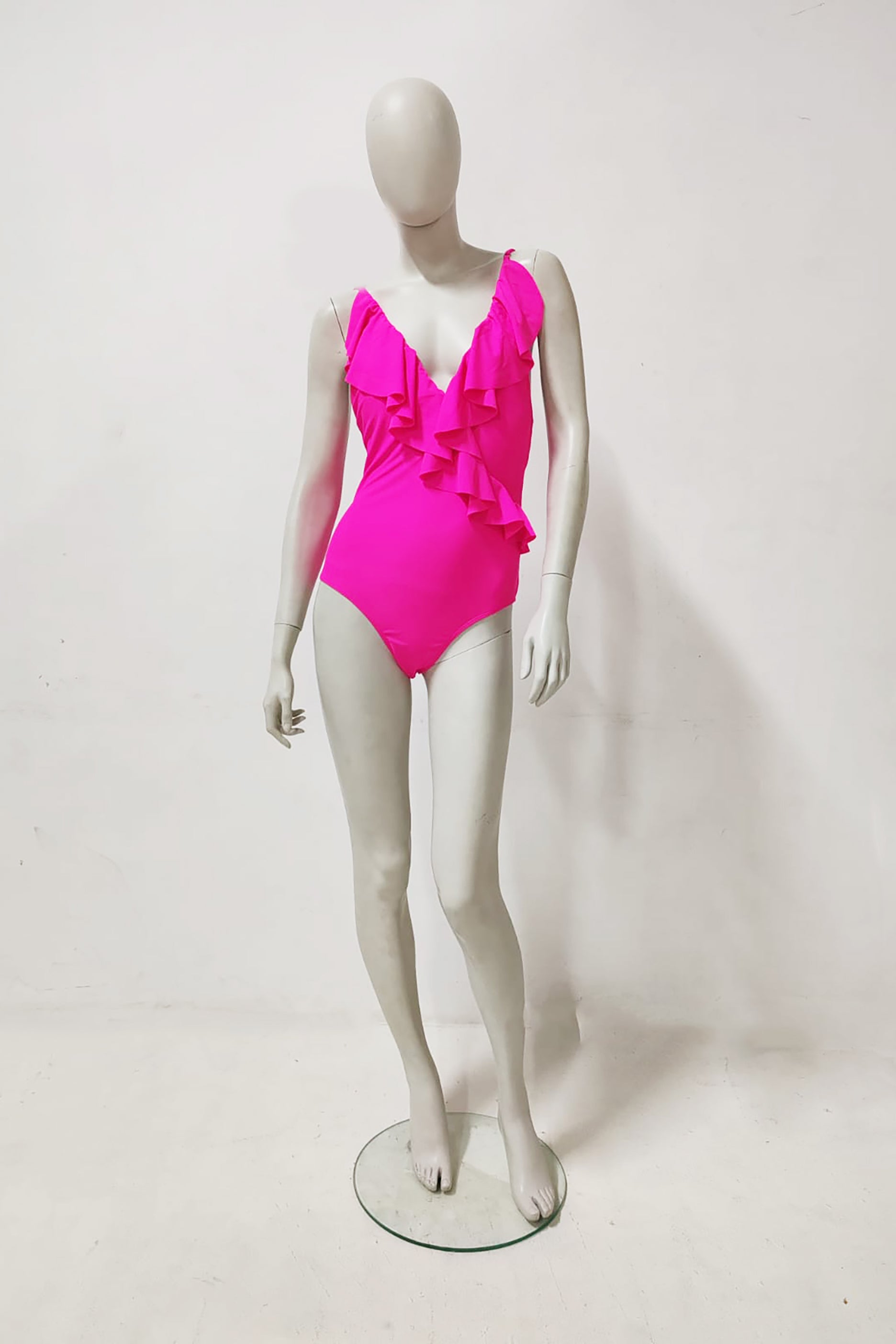 Pink Ruffle Swimsuit