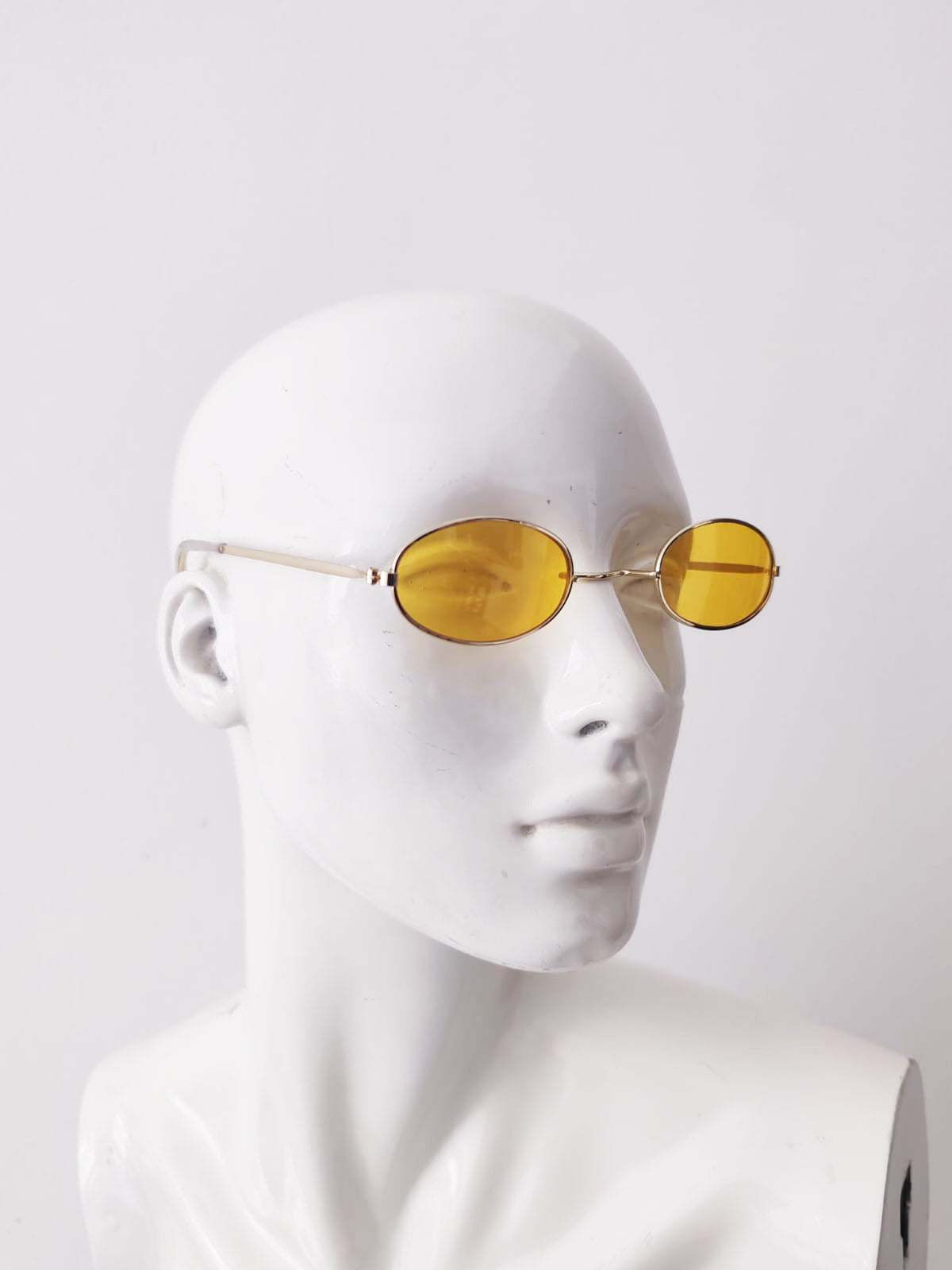 Yellow Tint Thin Frame Sunglasses