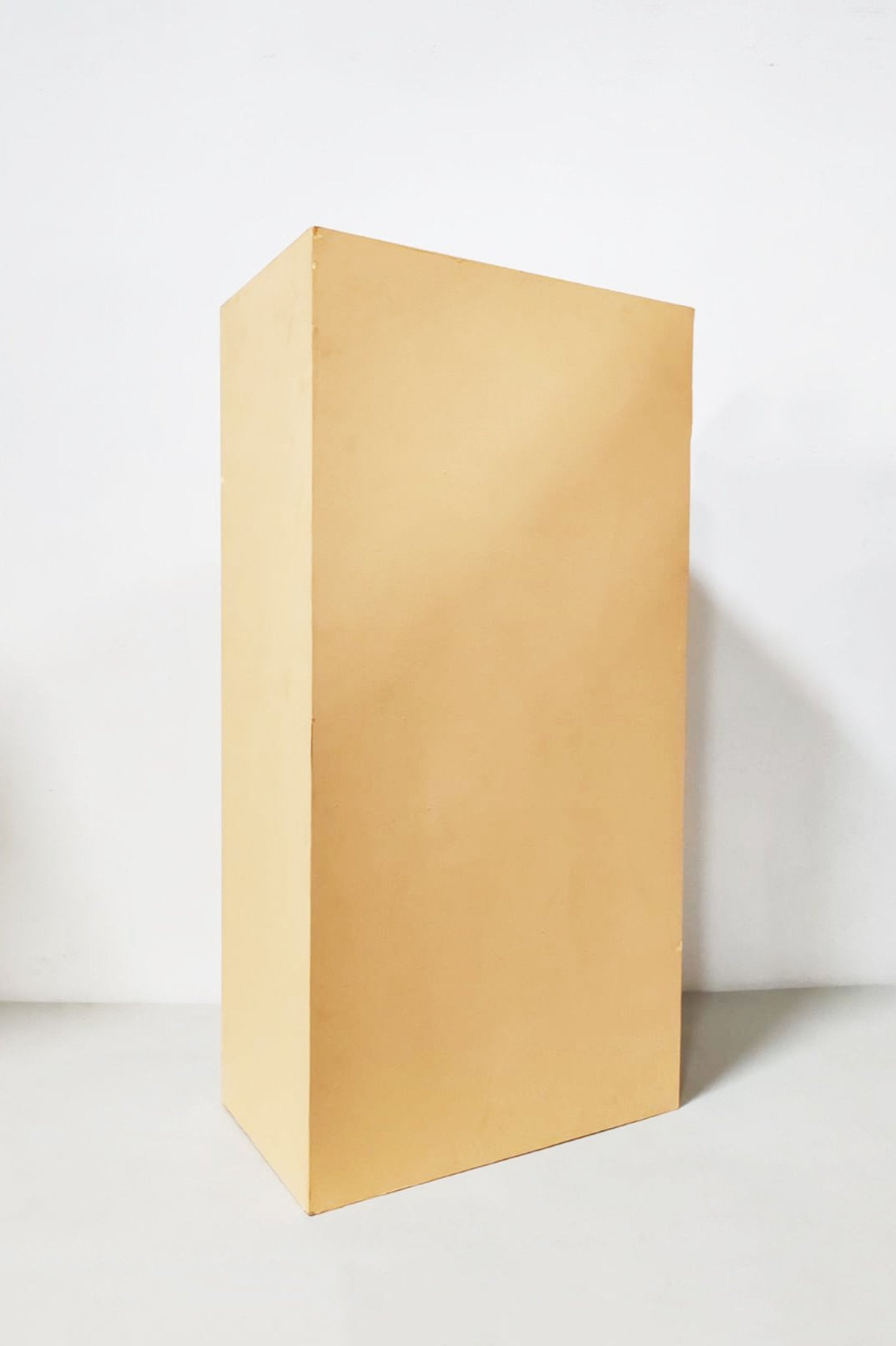 Light Orange Box Plinth (30x50x100cm)