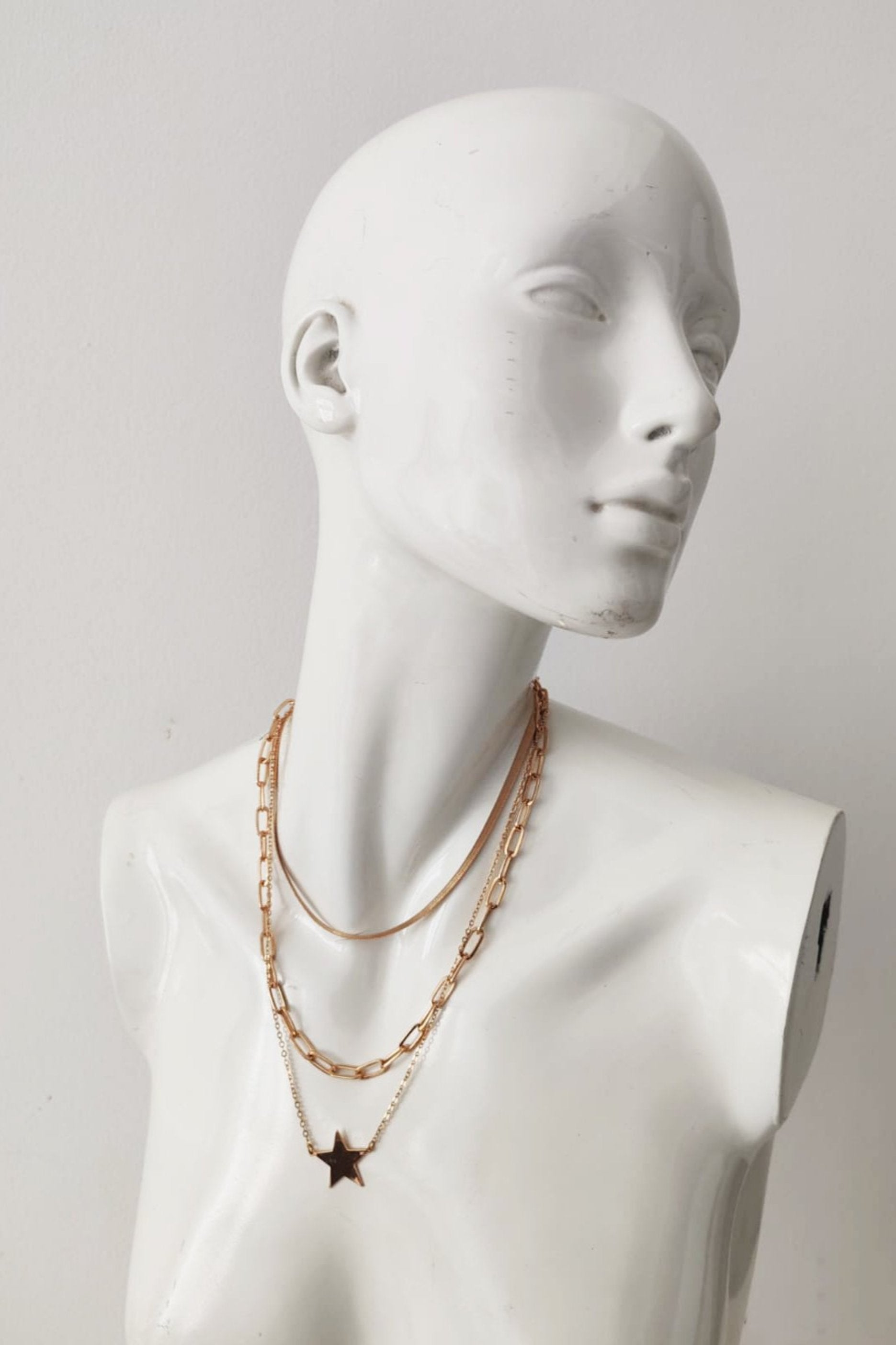 Gold Necklace Set as 3