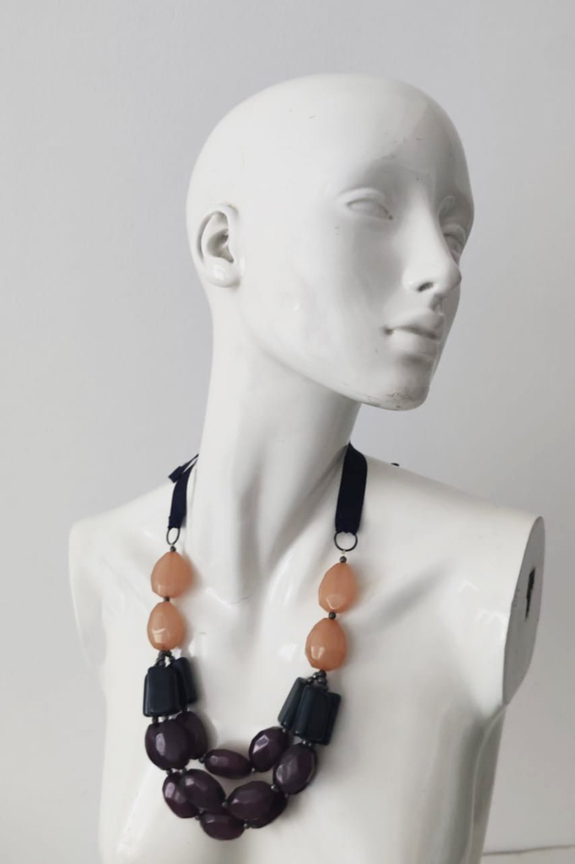 Black Stone Design Necklace