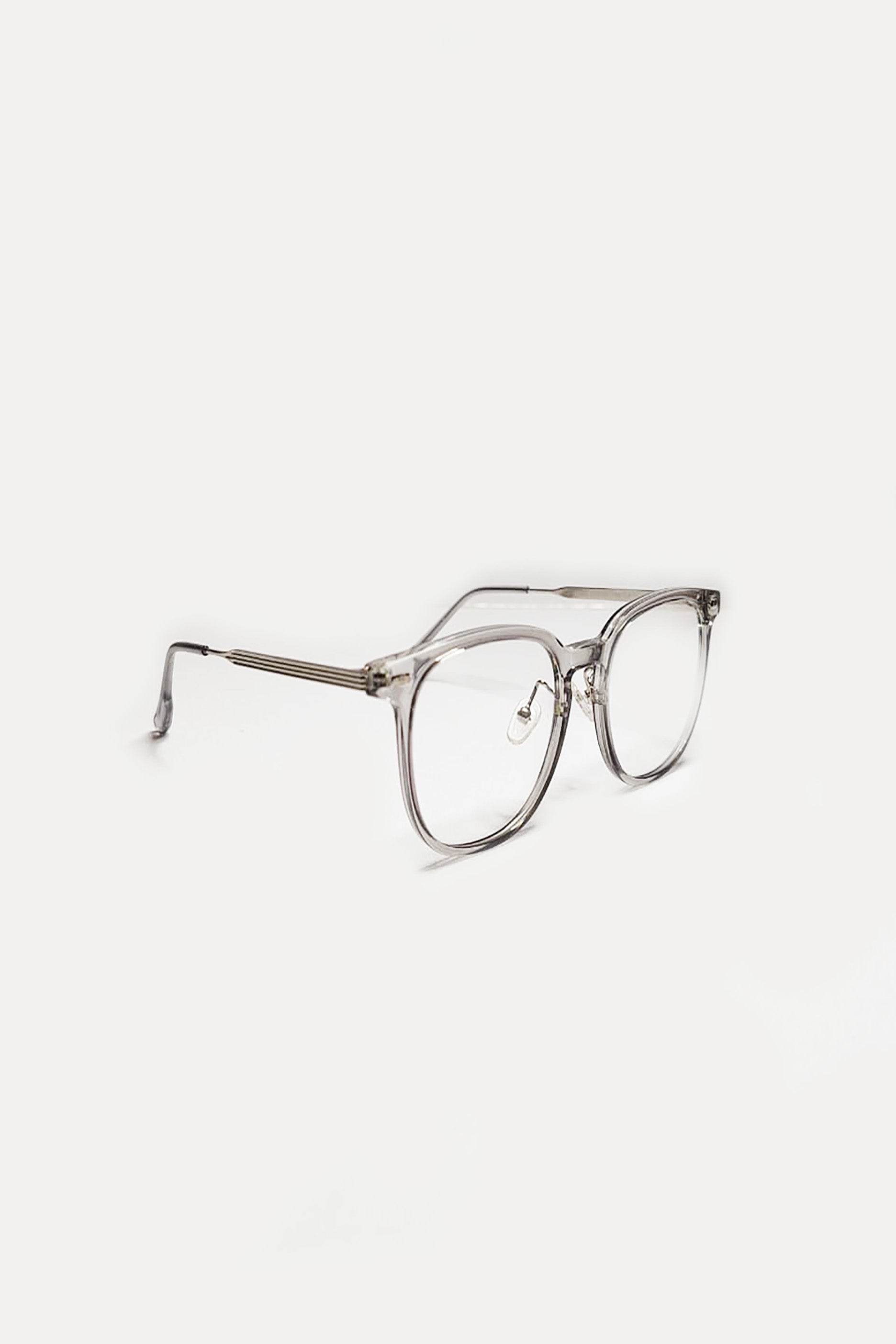 Silver Frame Sunglasses with Clear Tinted