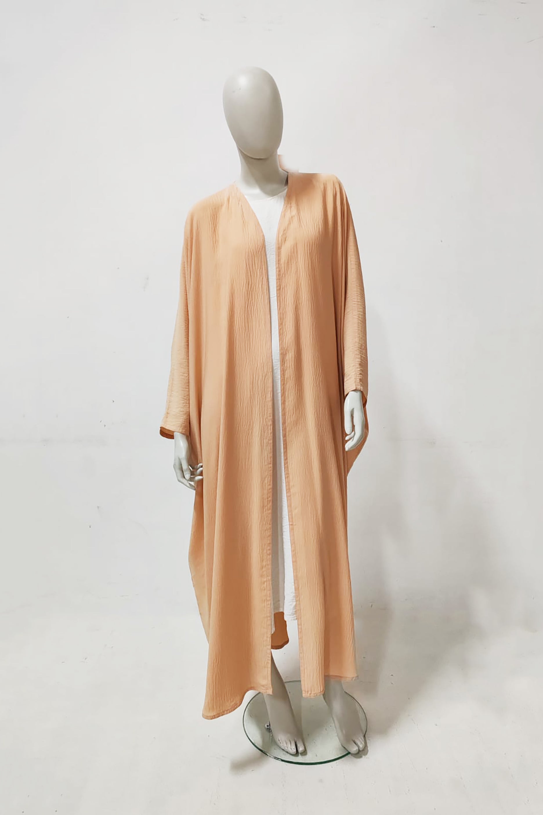 Orange Linen Abaya